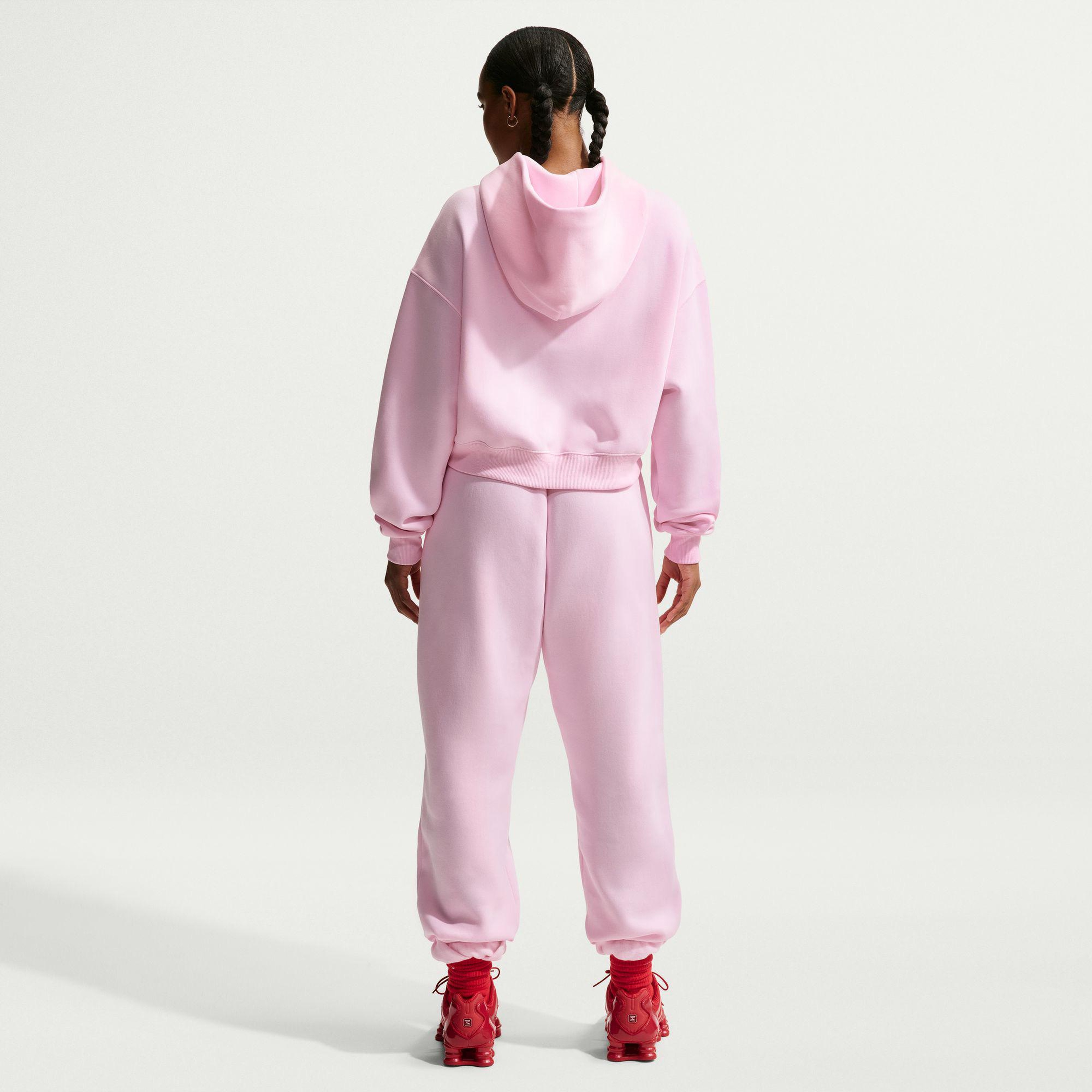 Nike Sportswear Phoenix Fleece High Rise Kadın Pembe Eşofman Altı