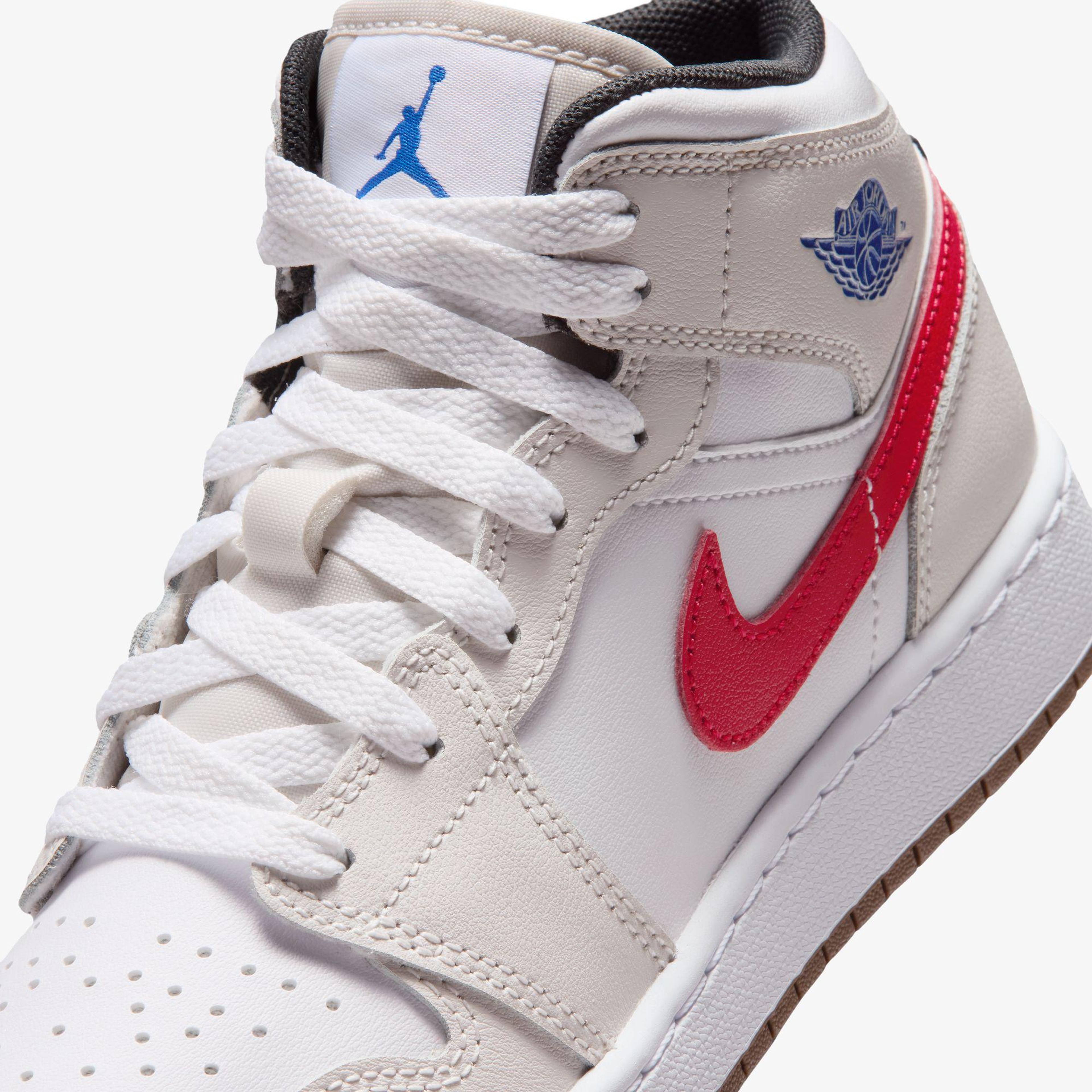 Jordan Air 1 Mid Beyaz Spor Ayakkabı