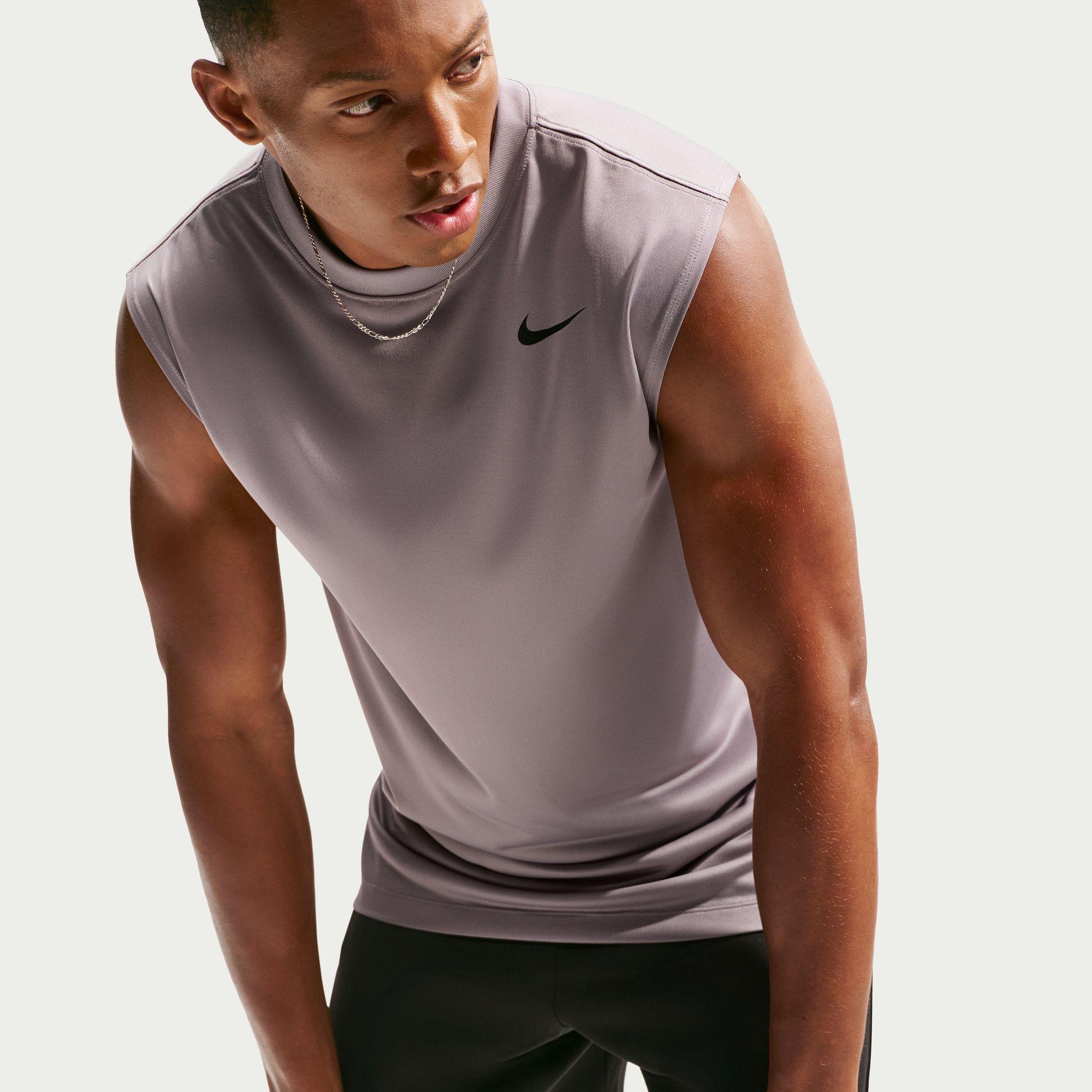 Nike Dri-Fit Legend Erkek Pembe Kolsuz T-Shirt