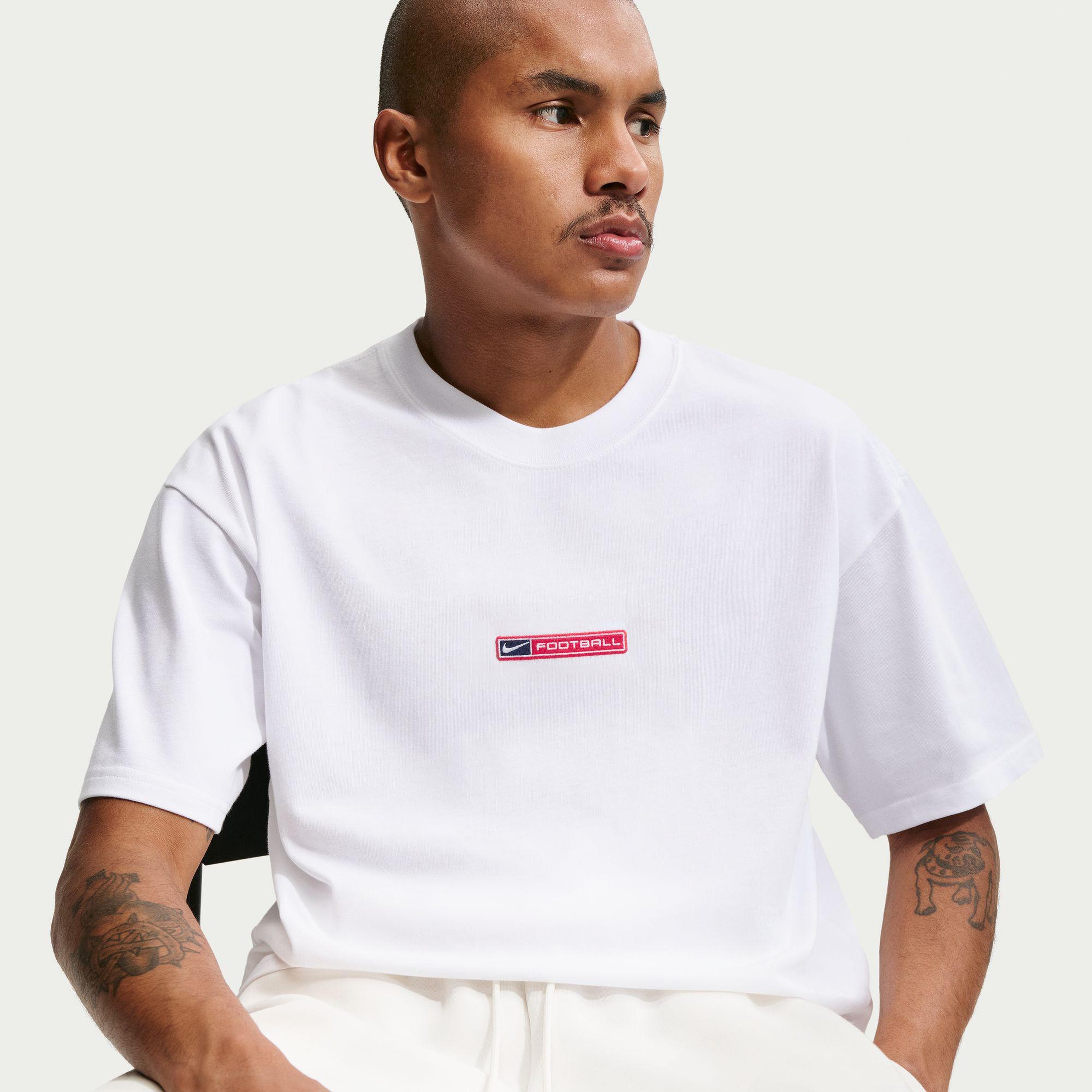 Nike Sportswear Boxy Erkek Beyaz T-Shirt