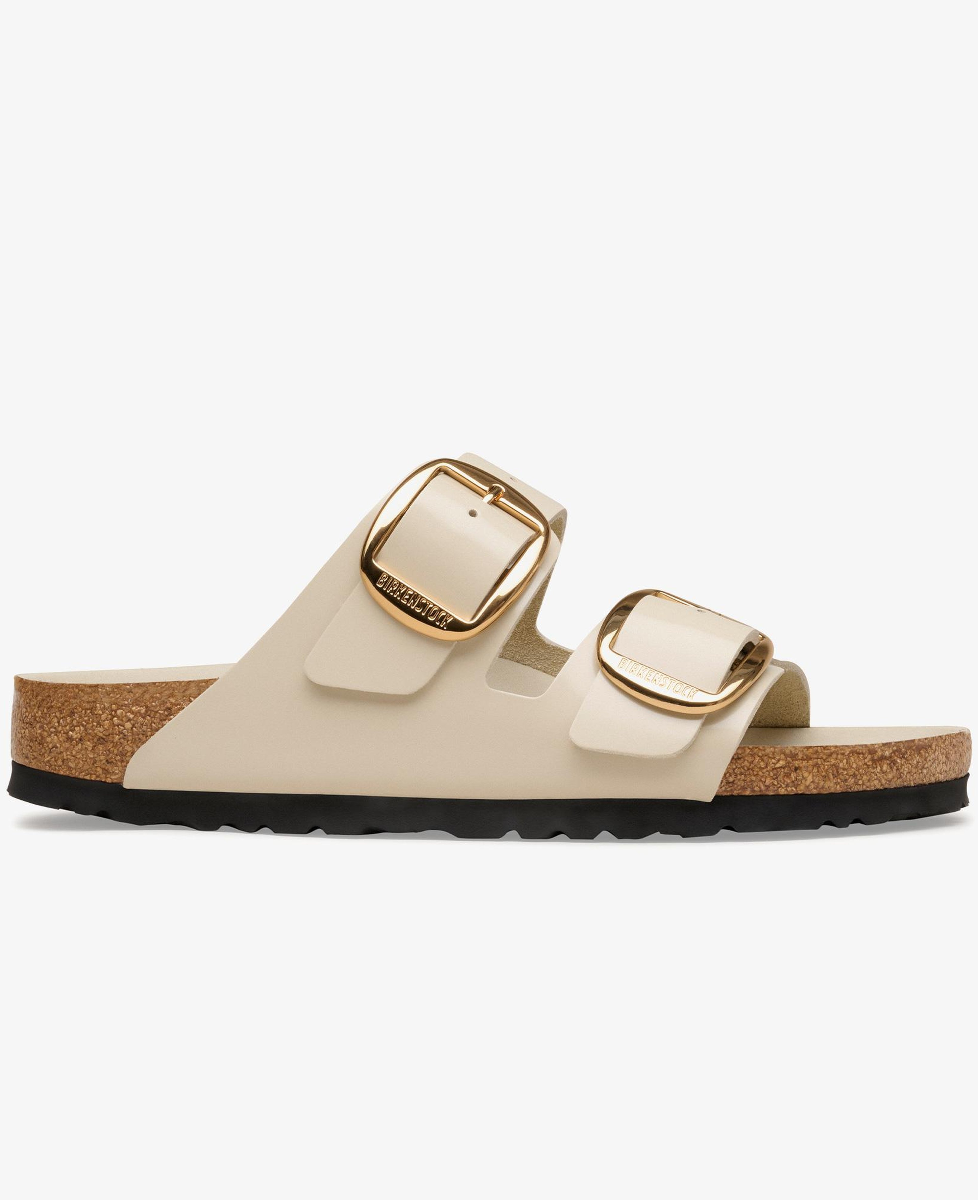 Birkenstock Arizona Big Buckle Nl High Shine Kadın Krem Terlik