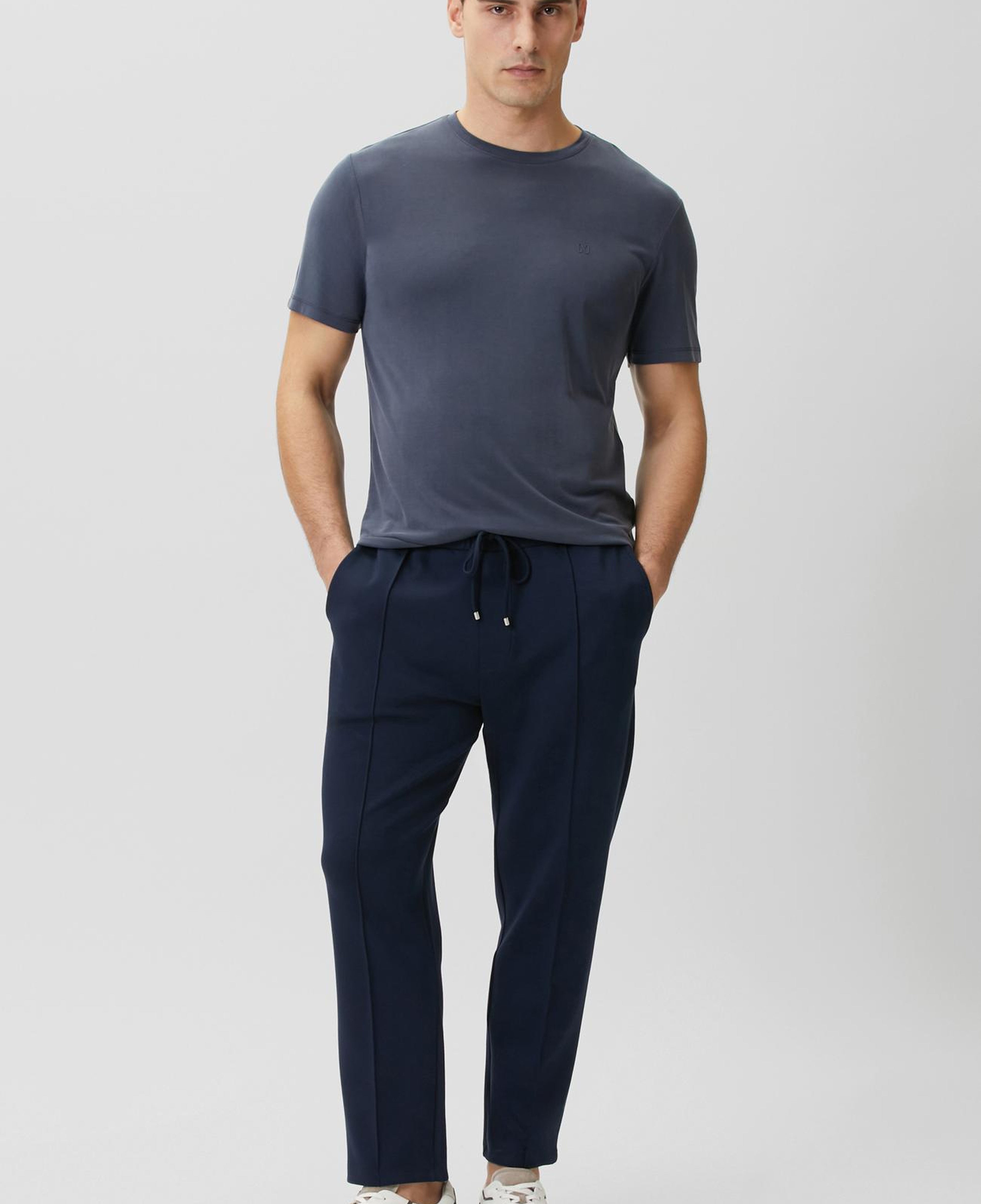 Network Erkek Comfort Fit Indigo Bisiklet Yaka Modal T-shirt