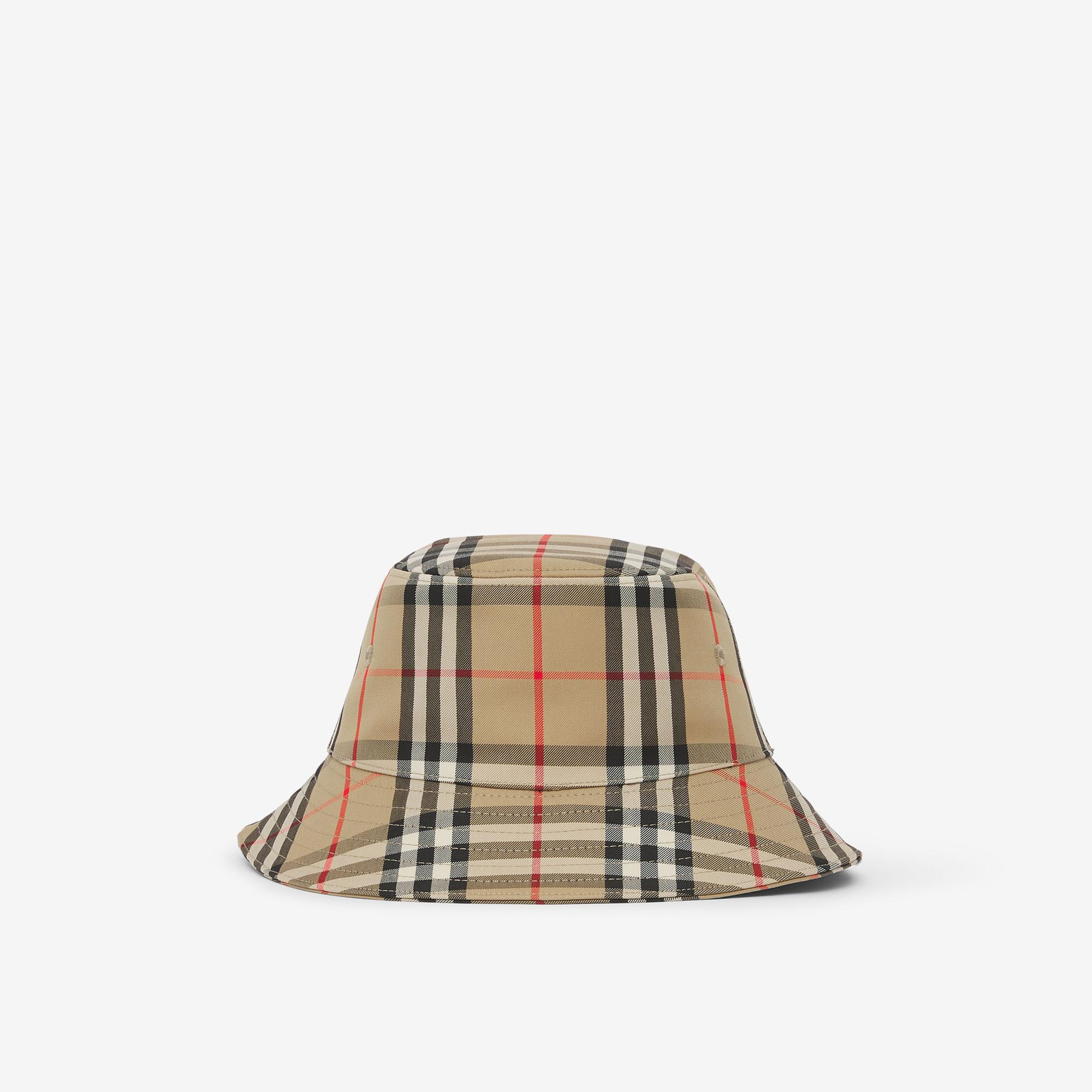 Burberry Gabriel Vintage Technical Cotton Bucket Çocuk Bej Şapka
