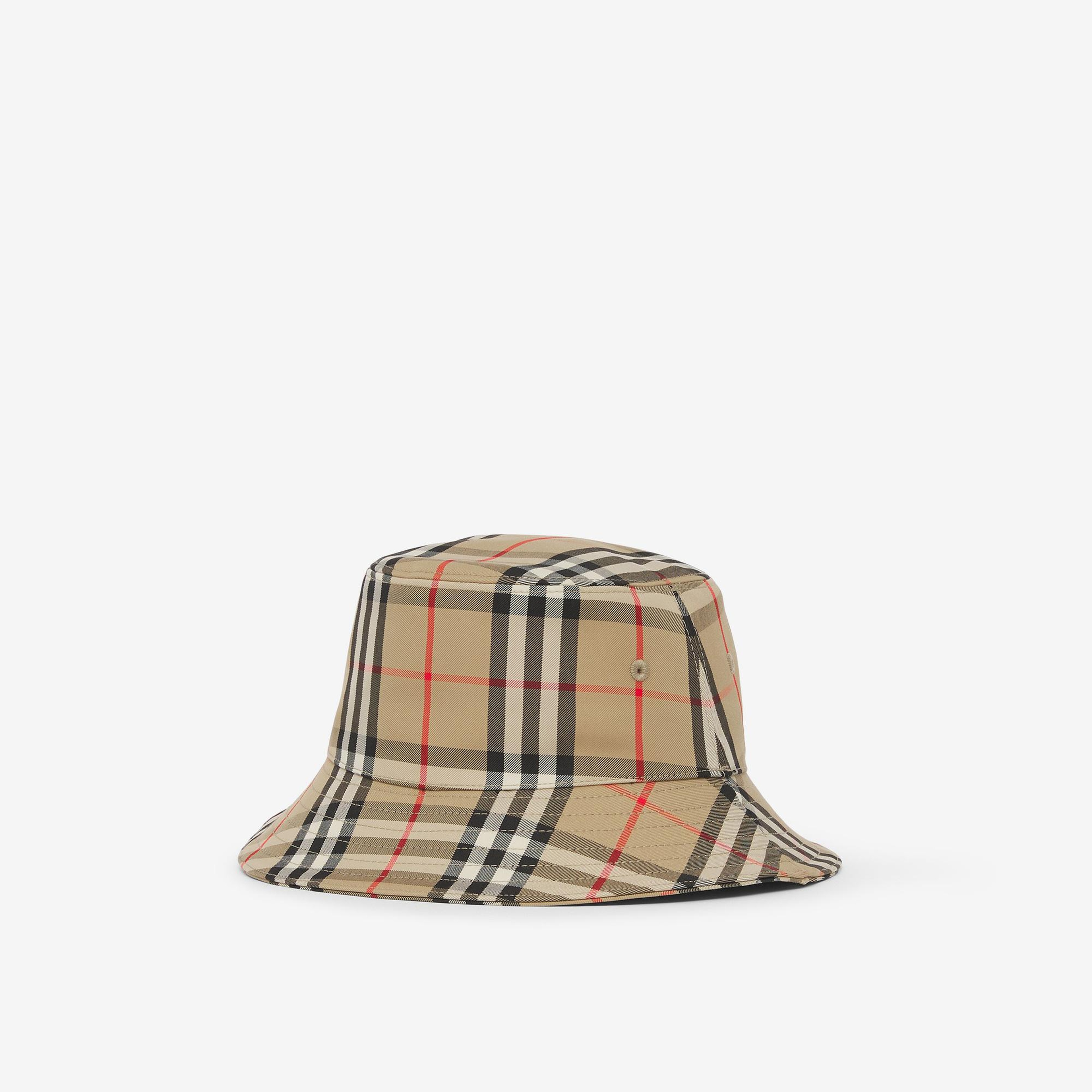 Burberry Gabriel Vintage Technical Cotton Bucket Çocuk Bej Şapka