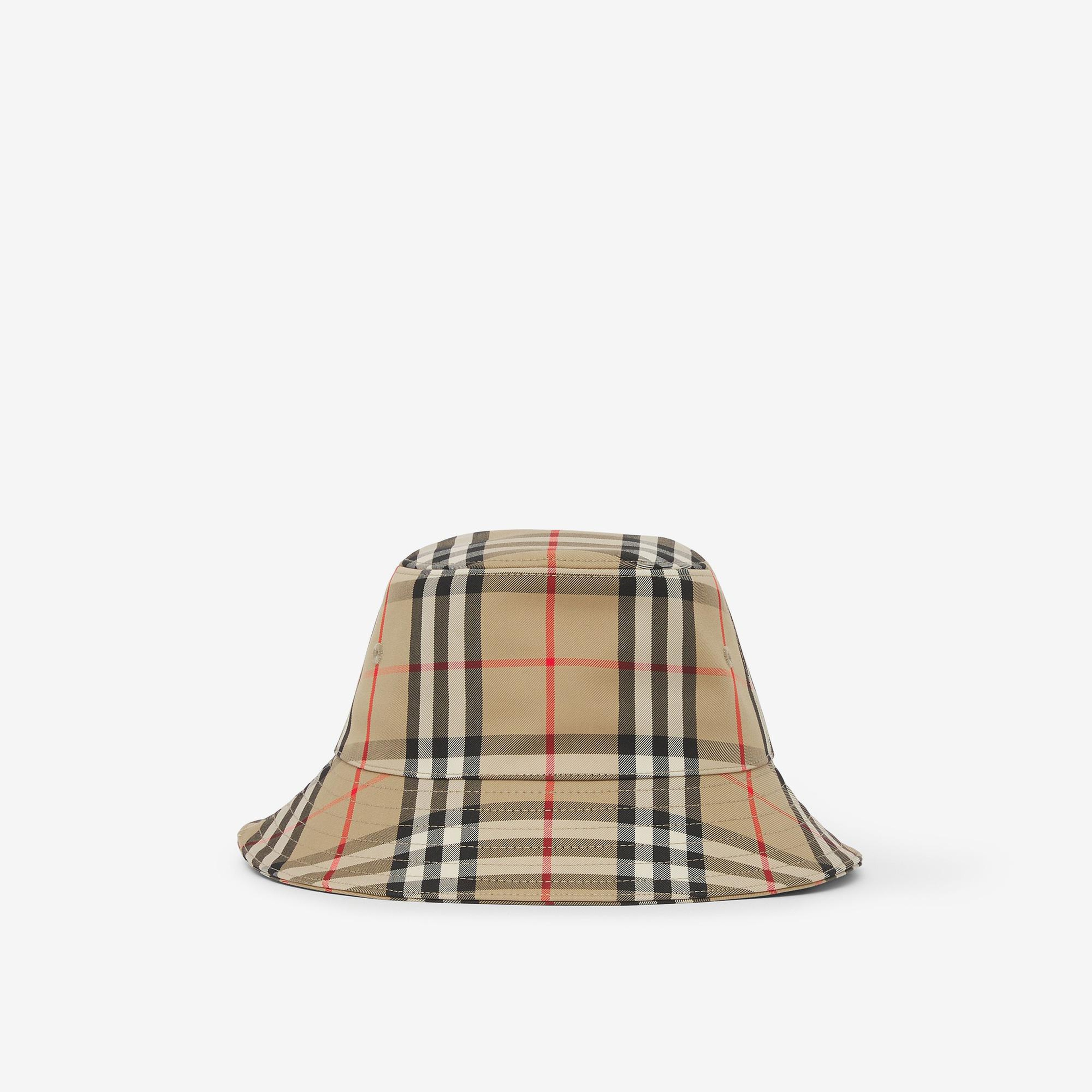 Burberry Gabriel Vintage Technical Cotton Bucket Çocuk Bej Şapka