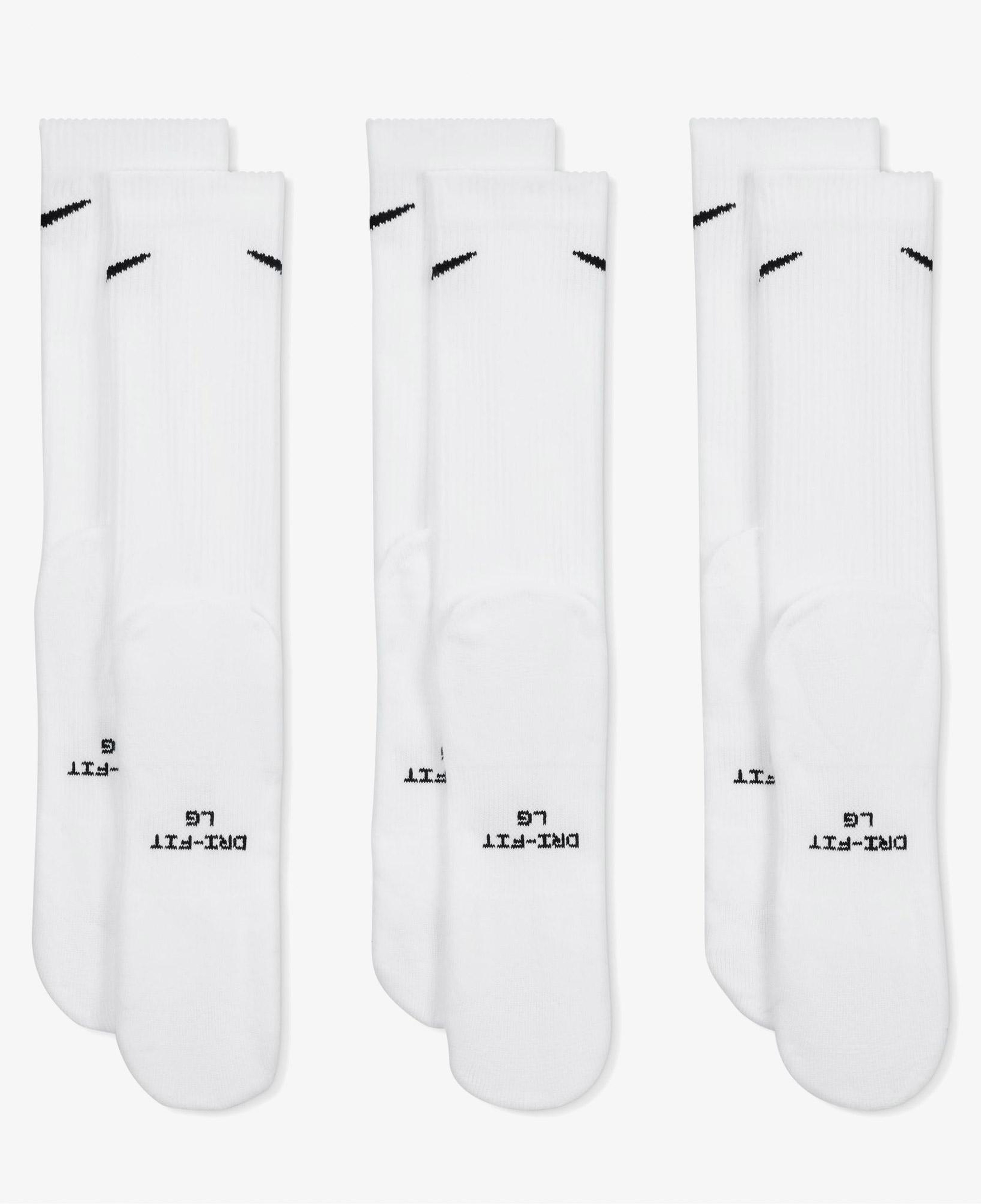 Nike Everyday Elevated 3'lü Unisex Beyaz Çorap