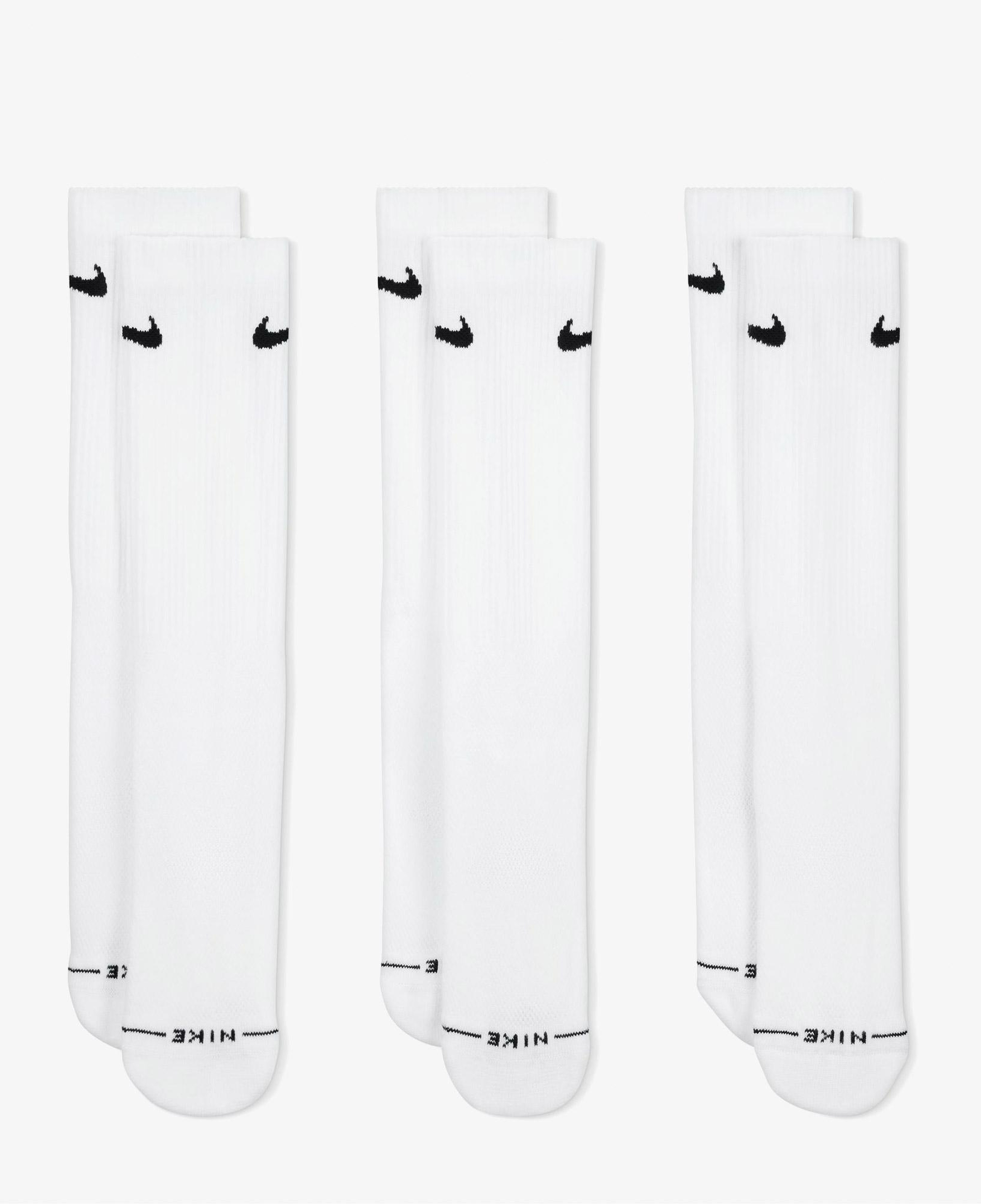 Nike Everyday Elevated 3'lü Unisex Beyaz Çorap