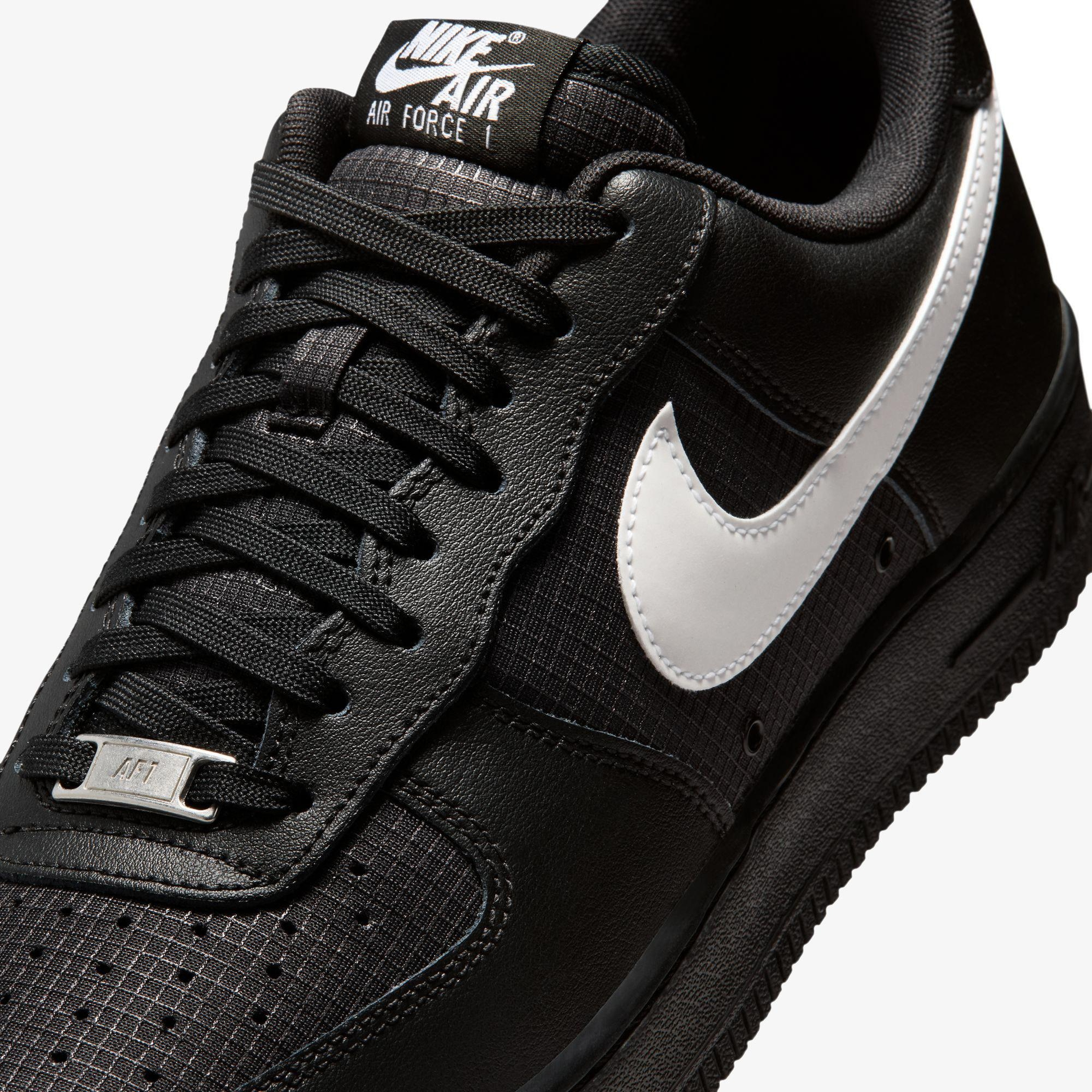Nike Air Force 1 '07 LV8 Erkek Siyah Spor Ayakkabı