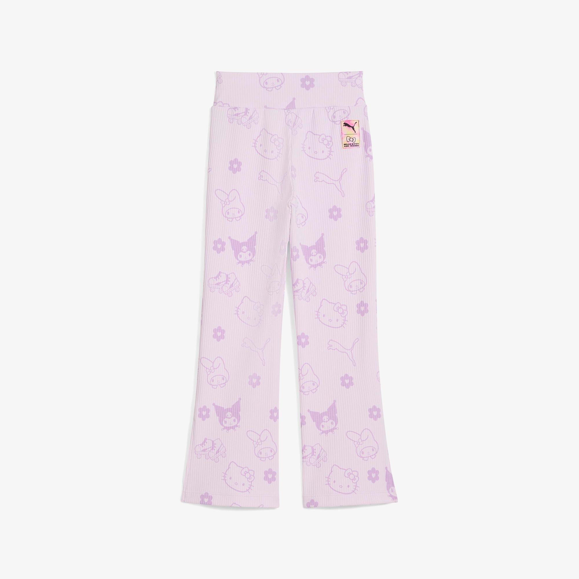 Puma X Hello Kitty Friends Flared Çocuk Mor Tayt