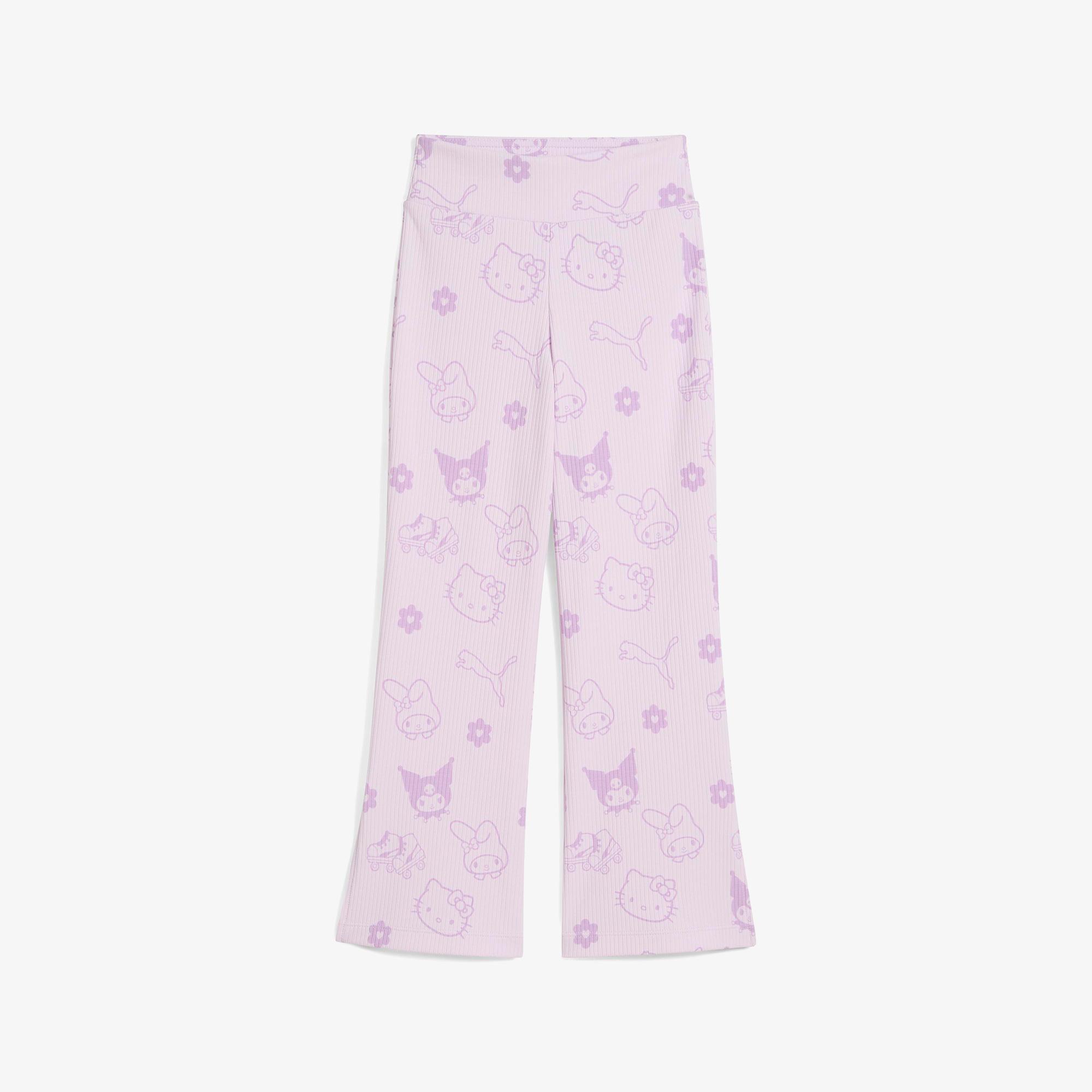 Puma X Hello Kitty Friends Flared Çocuk Mor Tayt