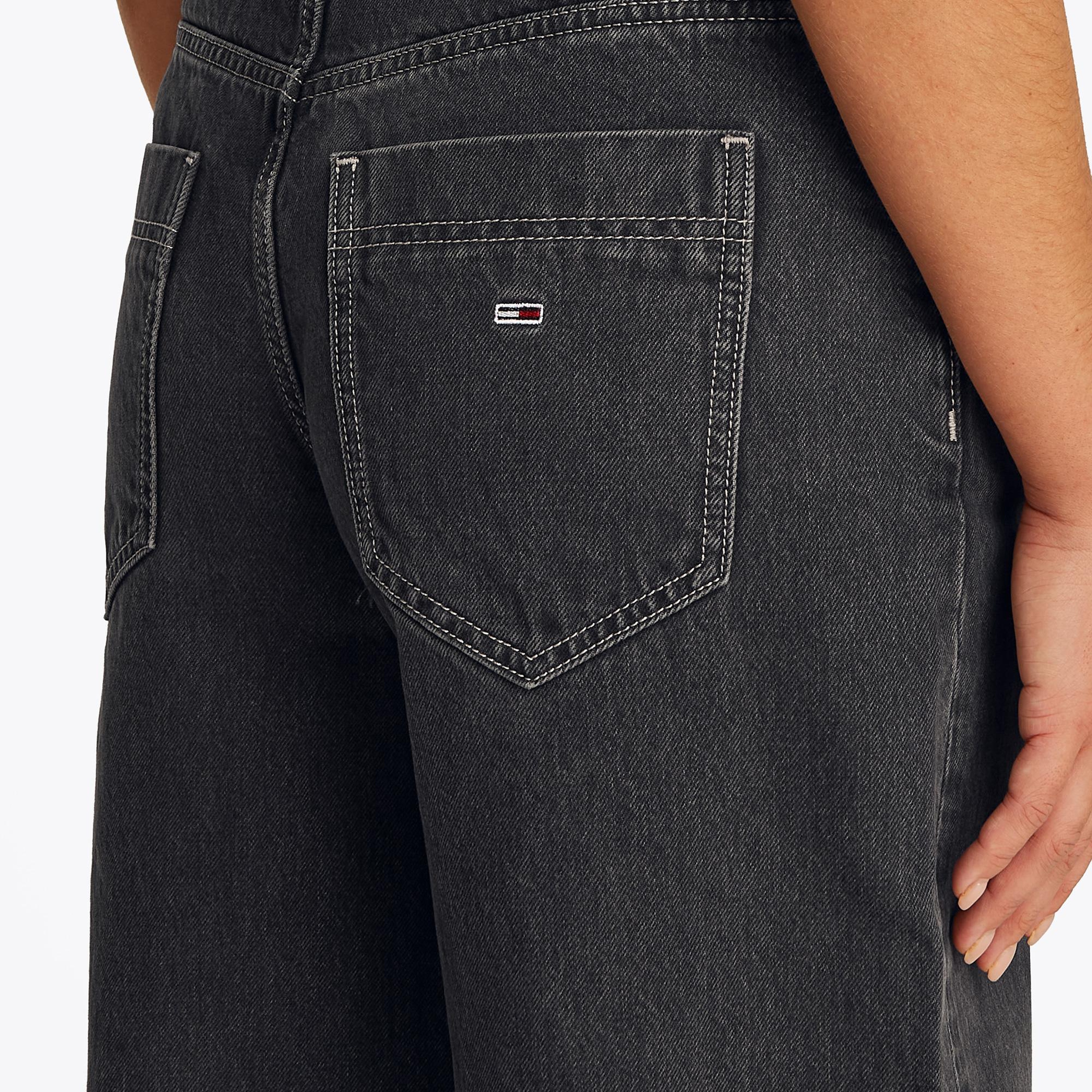 Tommy Jeans Wide Leg Carpenter Washed Kadın Koyu Gri Jean