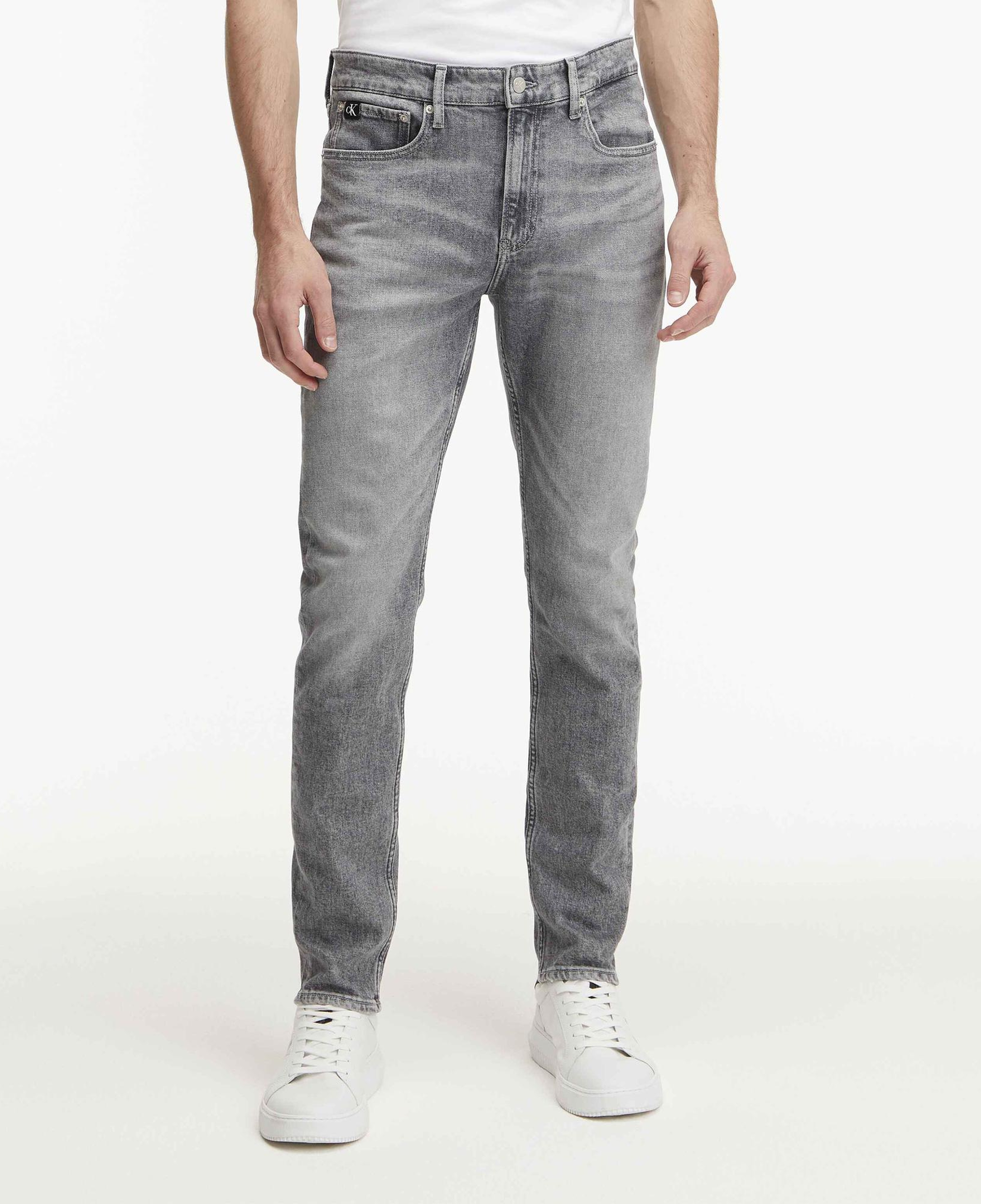 Calvin Klein Erkek Gri Denim Jean