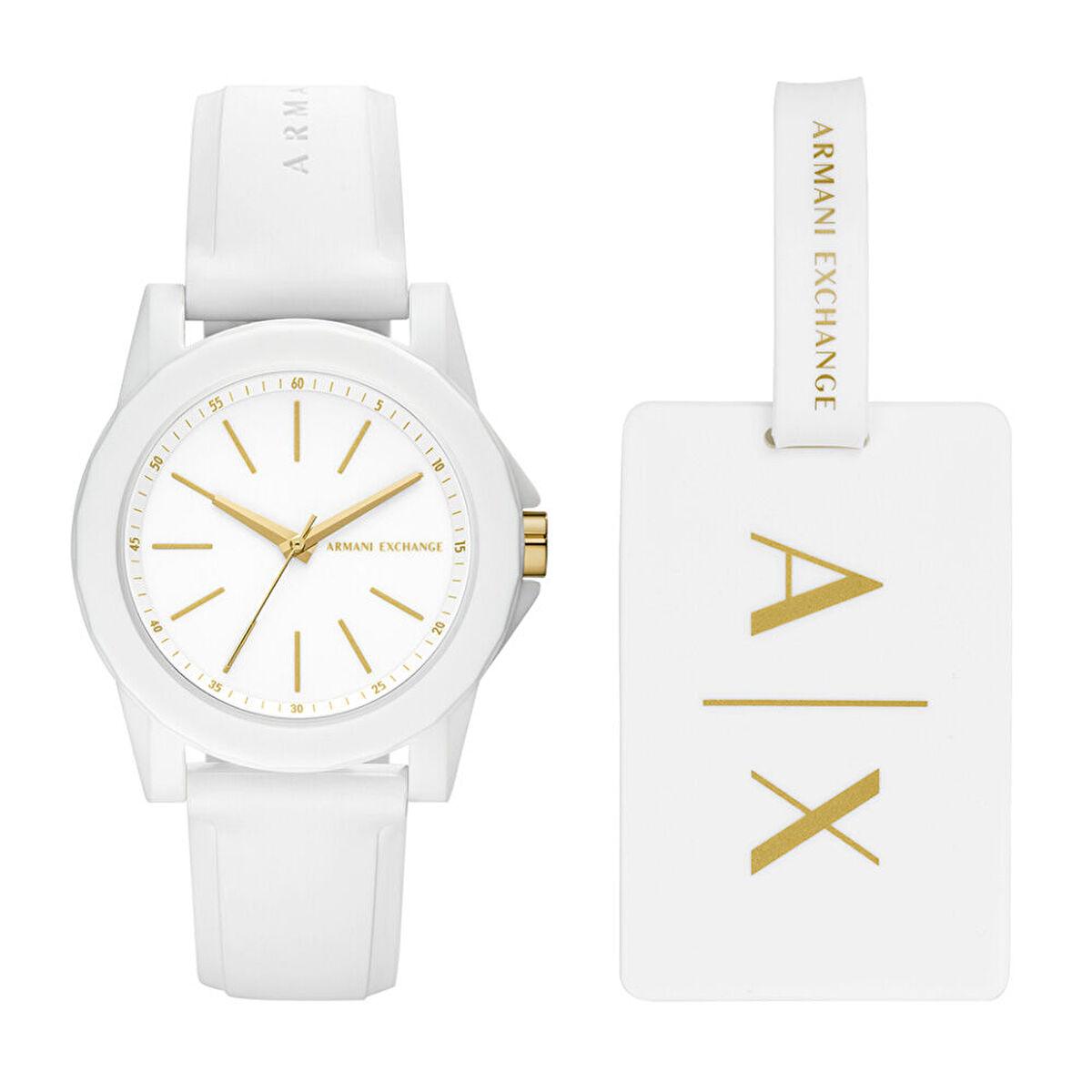 Armani Exchange AX7126 Kadın Kol Saati ve Valiz Etiketi Seti