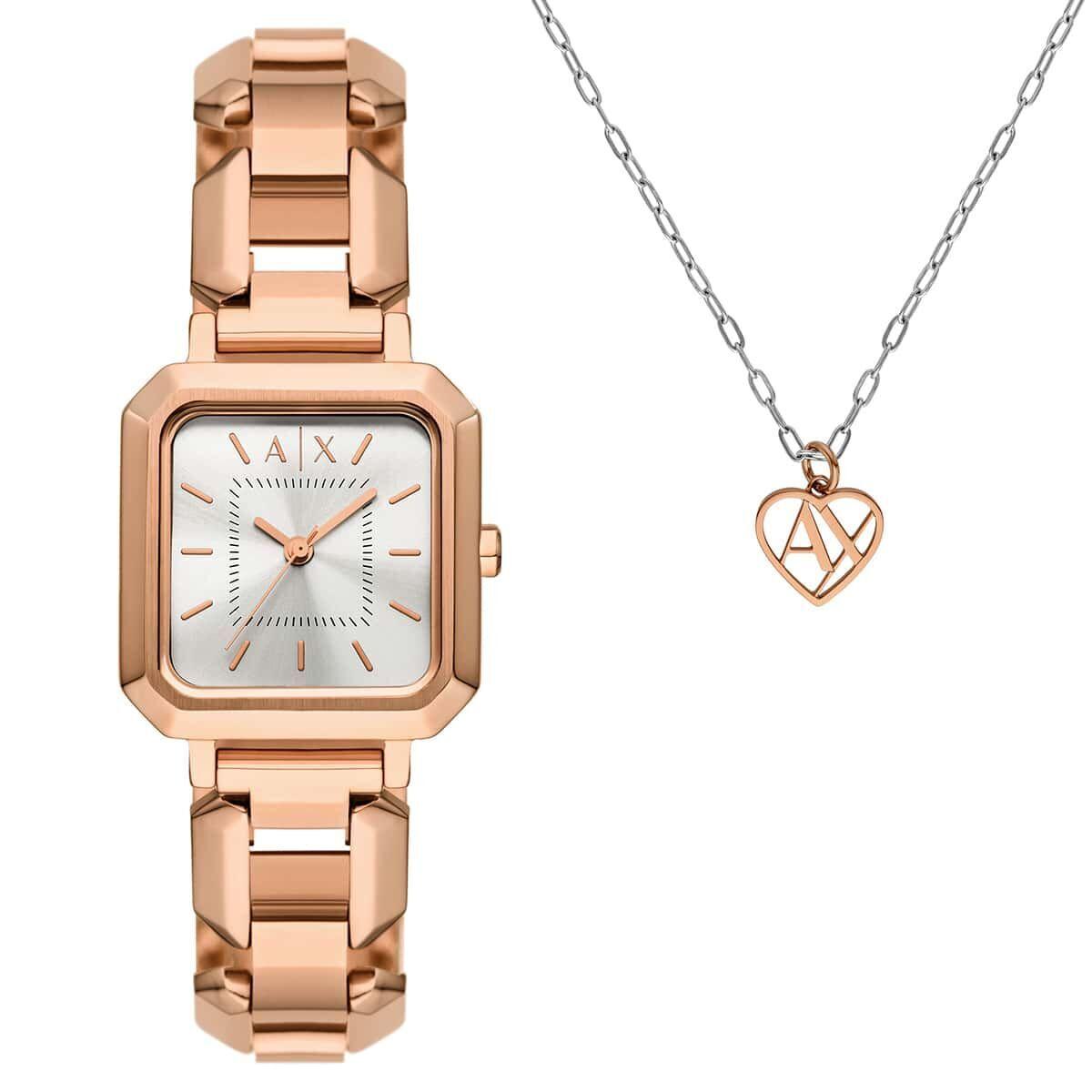 Armani Exchange AX7167SET Kadın Kol Saati ve Kolye Seti