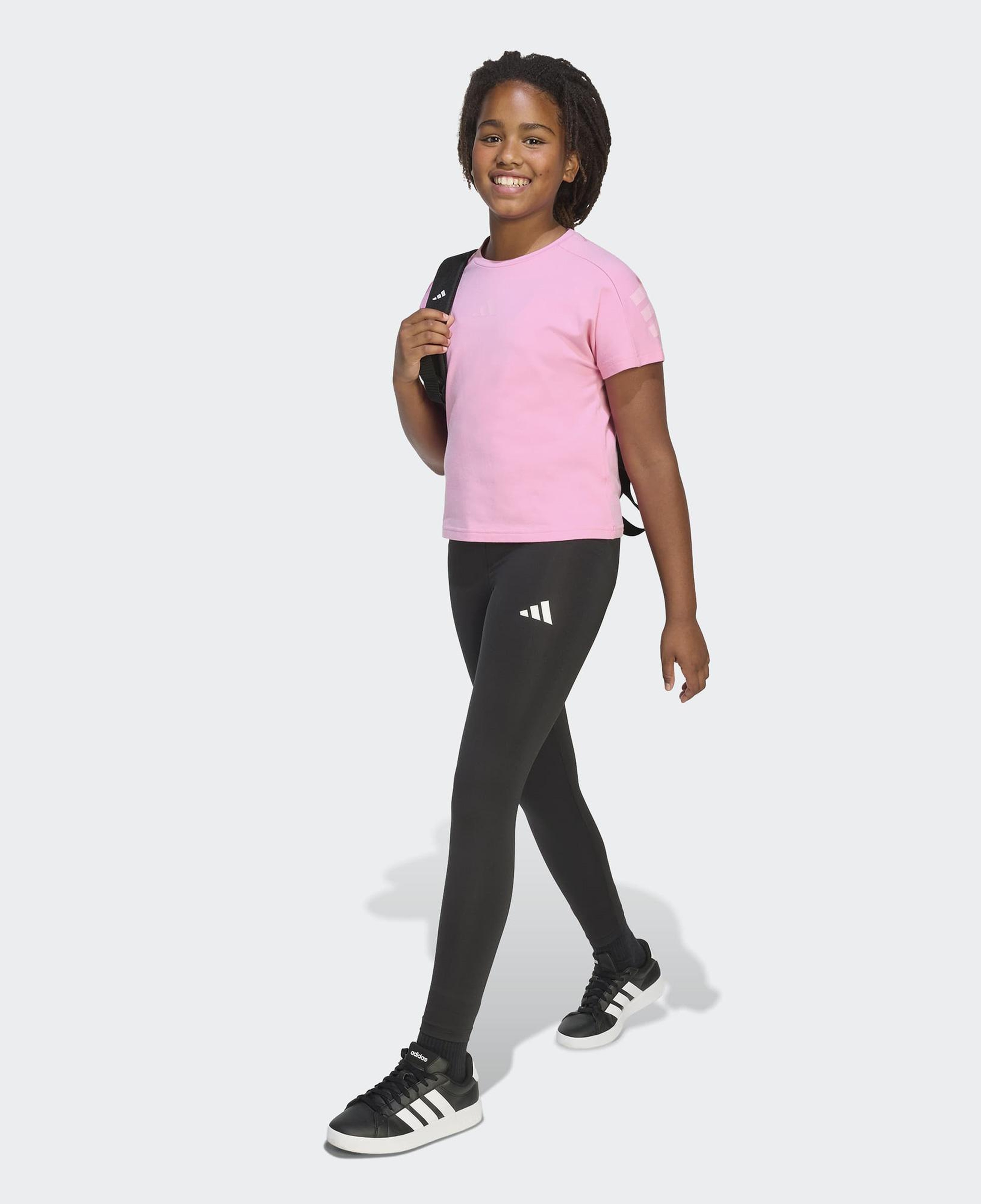adidas Future Icons 3-Stripes Çocuk Pembe T-Shirt