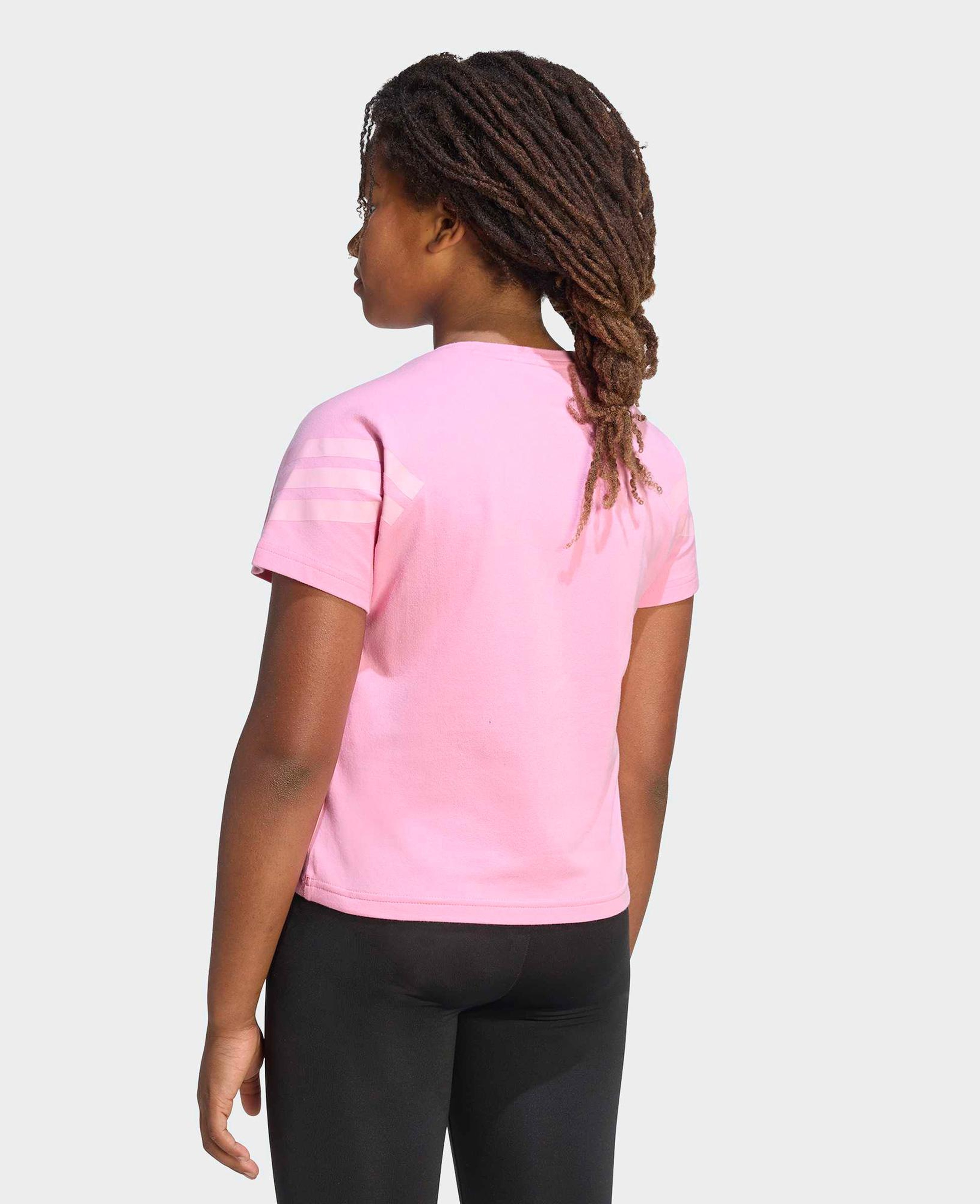 adidas Future Icons 3-Stripes Çocuk Pembe T-Shirt