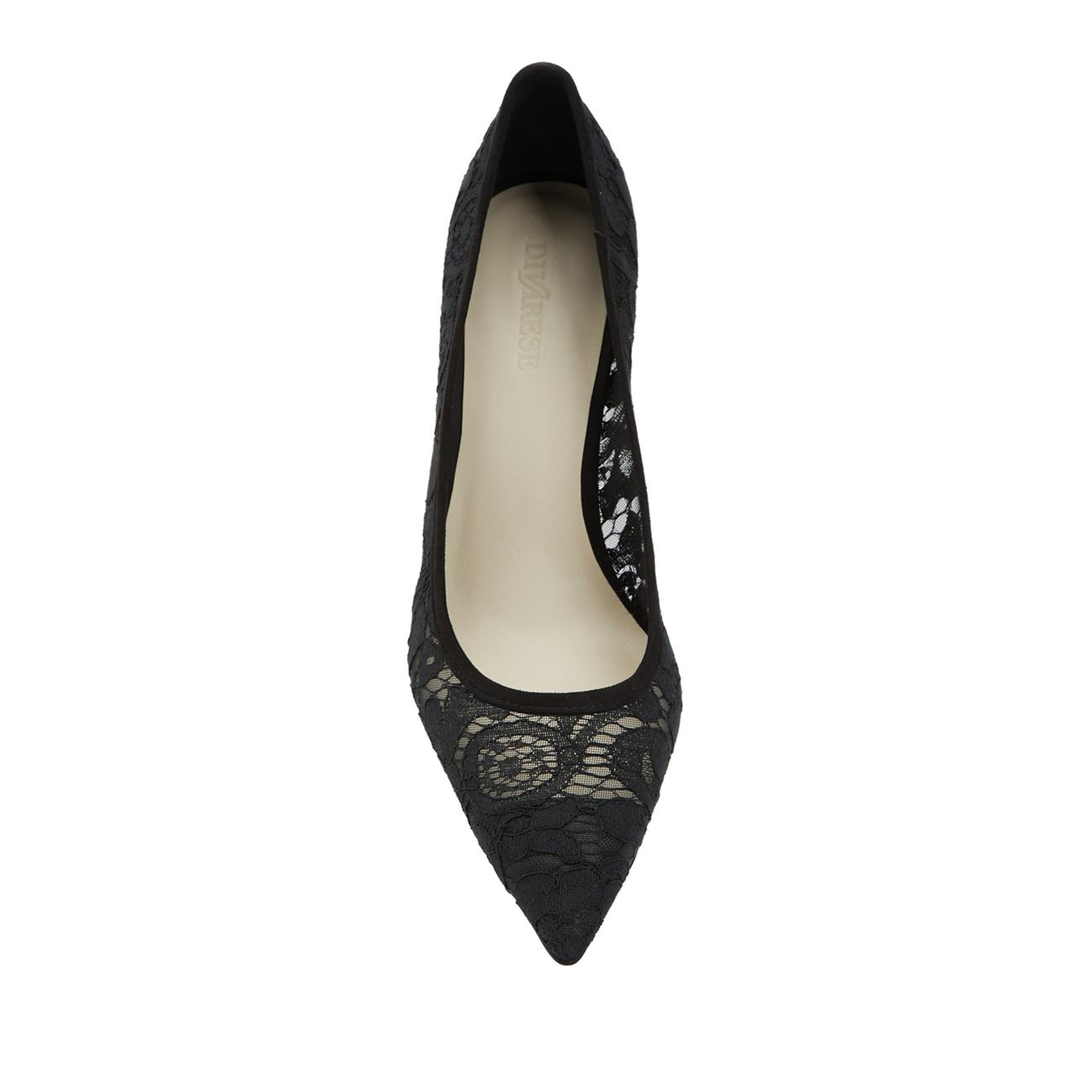 Divarese Kadın Siyah Dantelli Stiletto