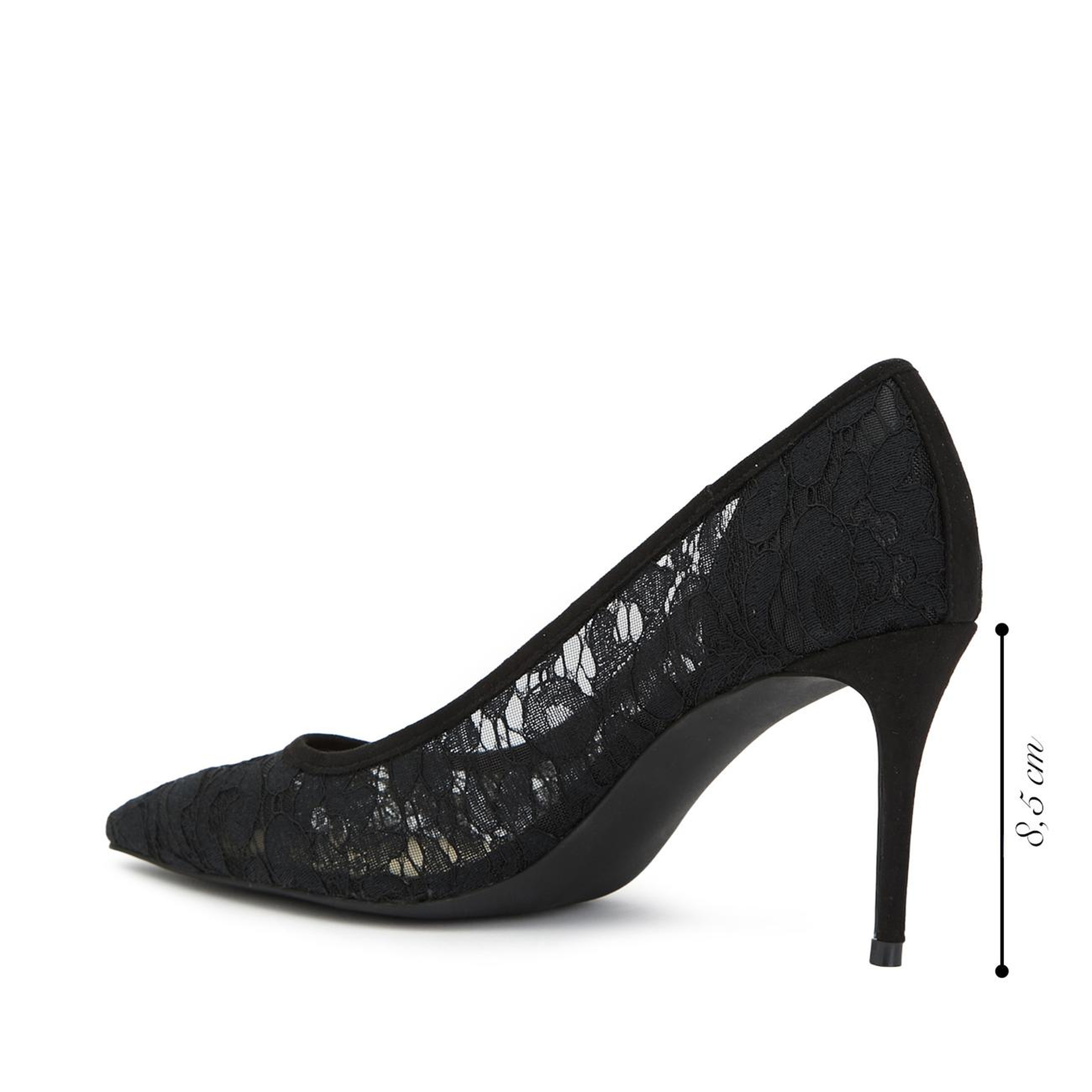 Divarese Kadın Siyah Dantelli Stiletto