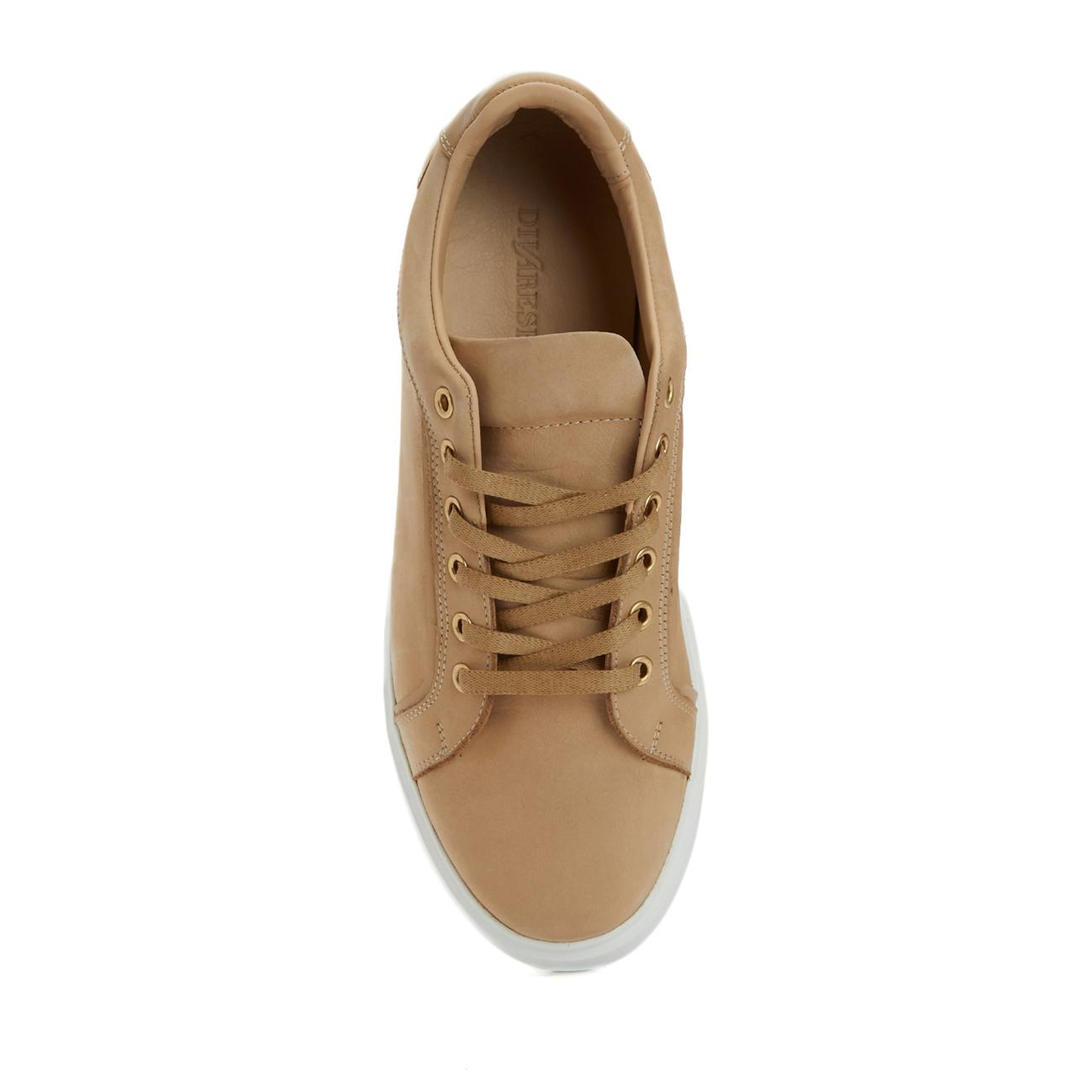 Divarese Kadın Kum Deri Sneaker