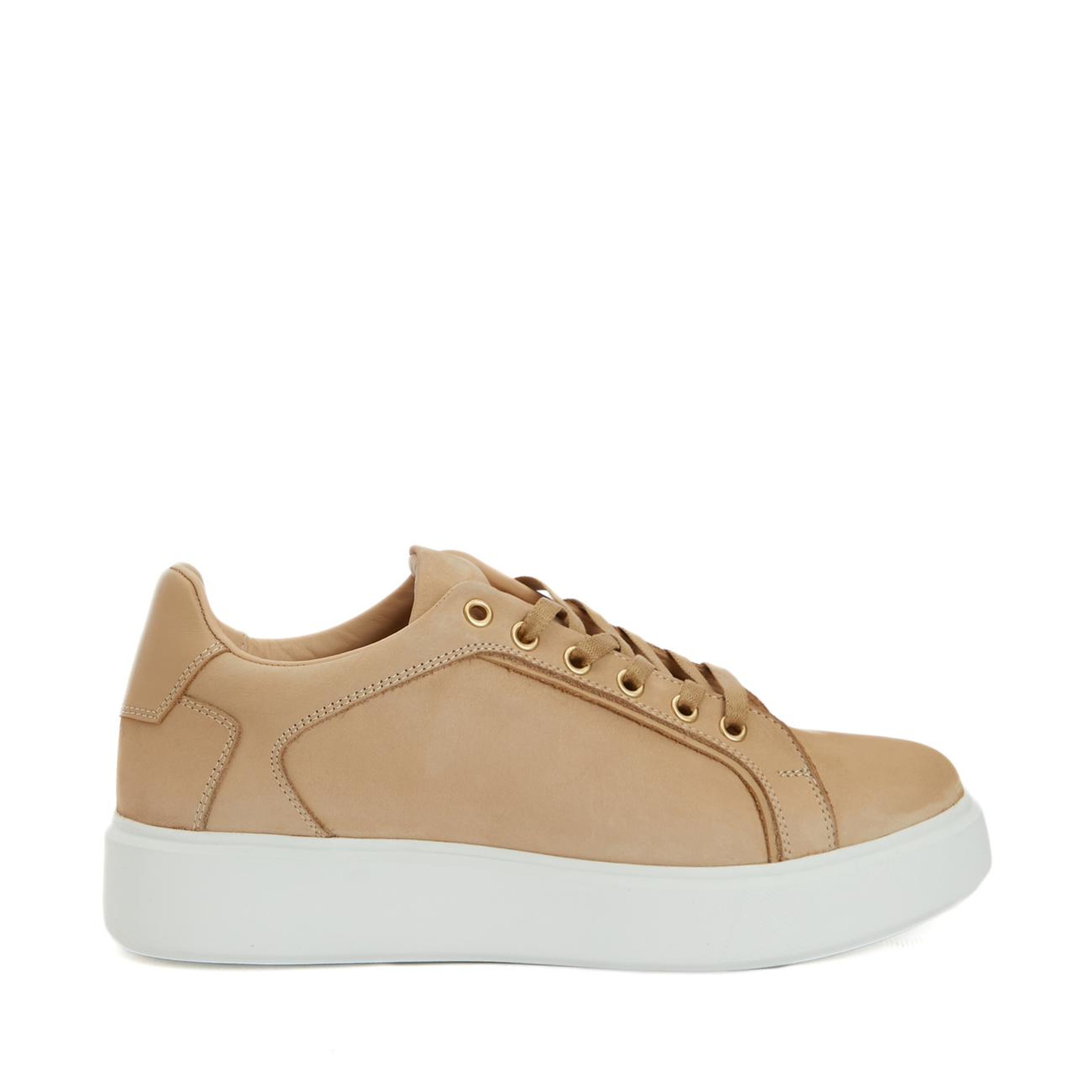 Divarese Kadın Kum Deri Sneaker