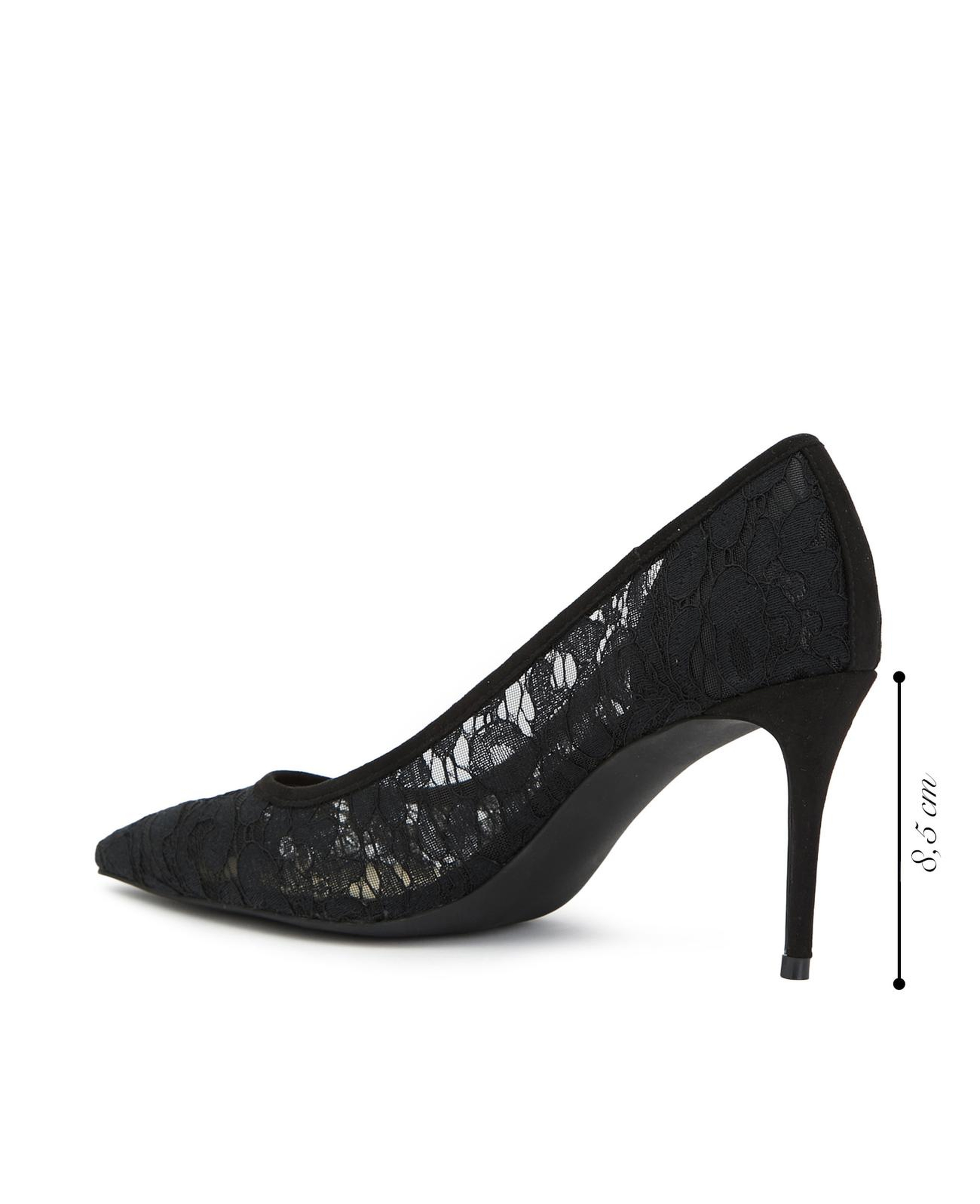 Divarese Kadın Siyah Dantelli Stiletto