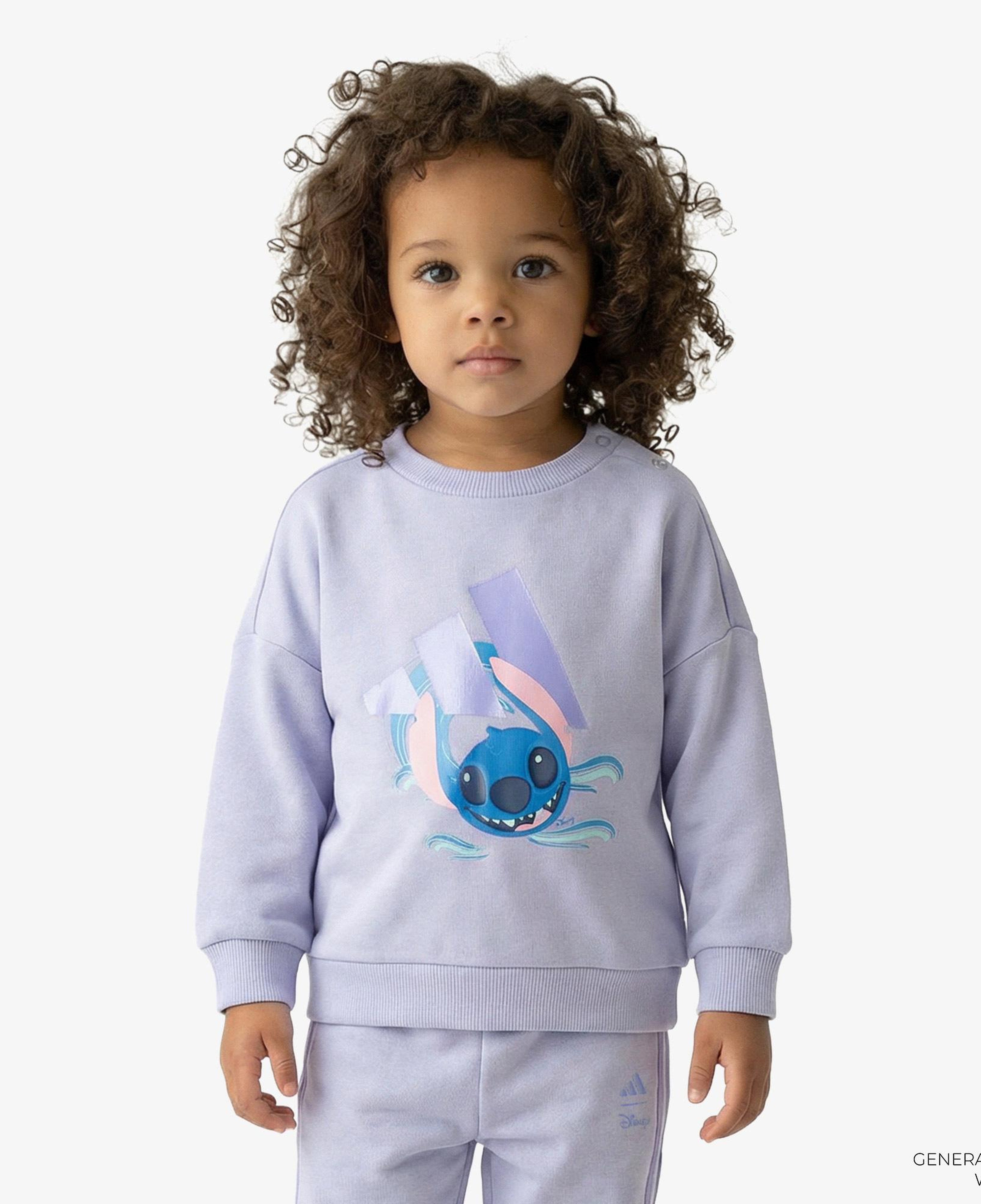 adidas x Disney Lilo & Stitch Çocuk Mor Eşofman Takımı