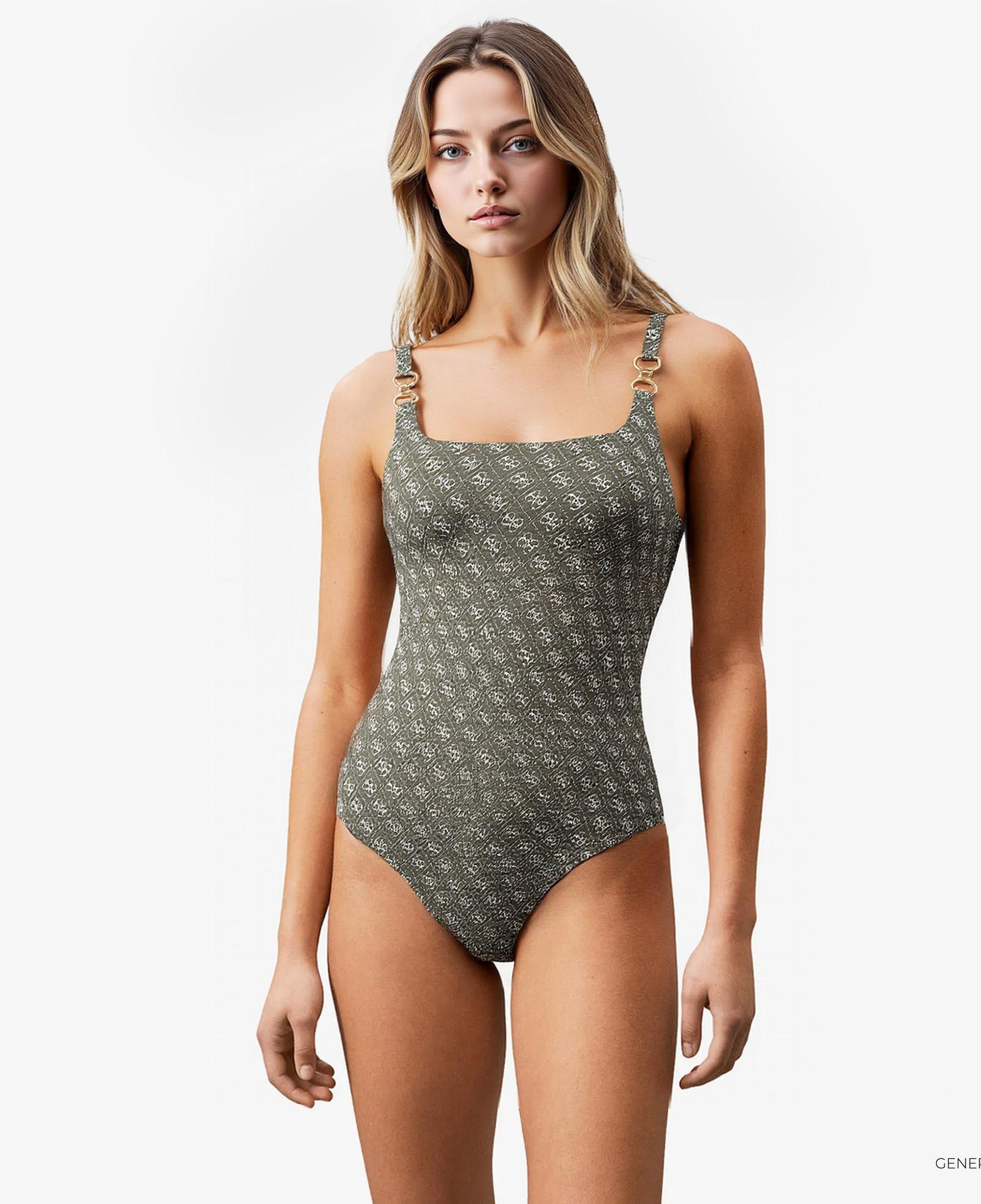 Guess Printed Recy Polyamide Kadın Yesıl Mayo