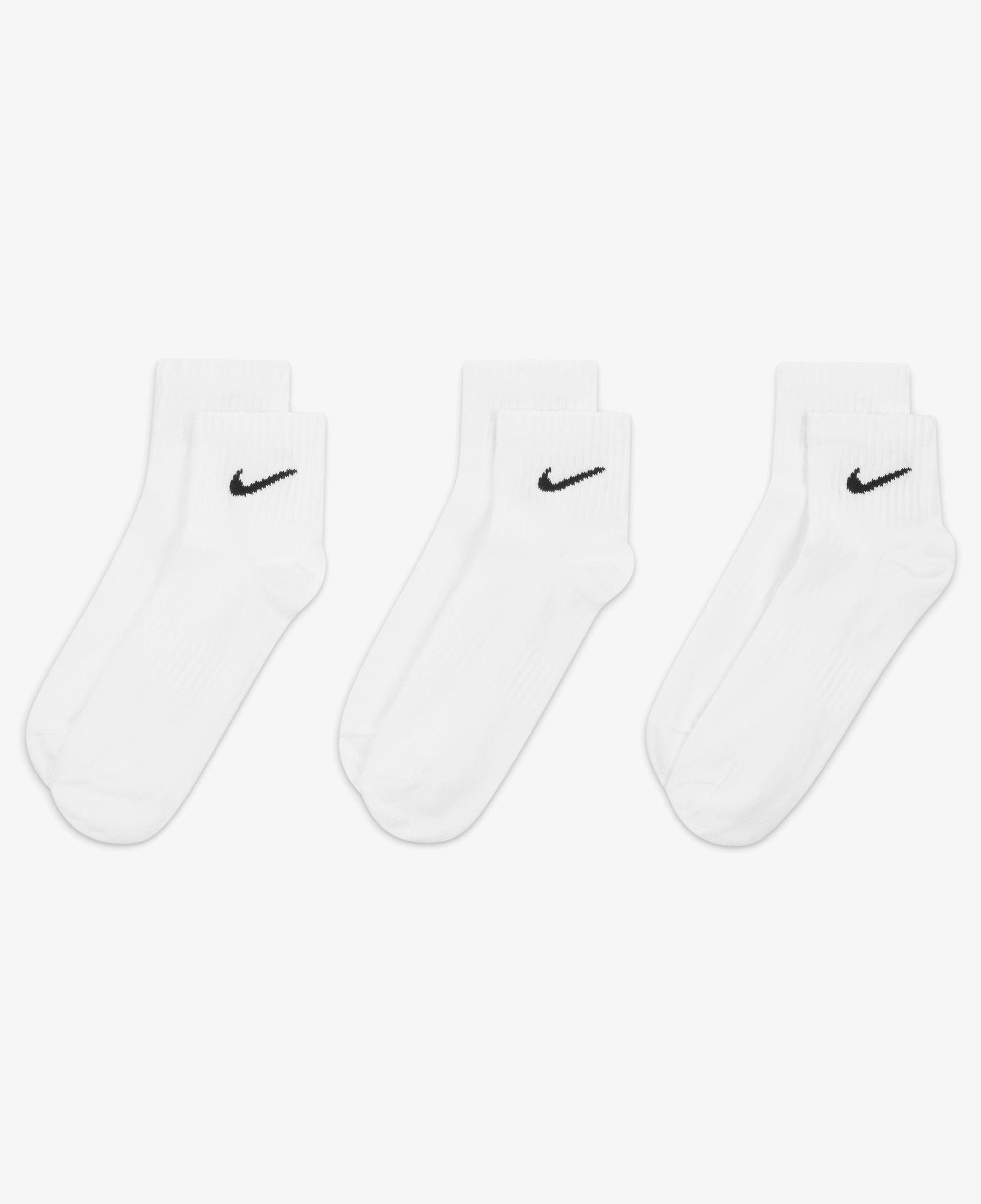 Nike Everyday Lightweight 3'lü Unisex Beyaz Çorap