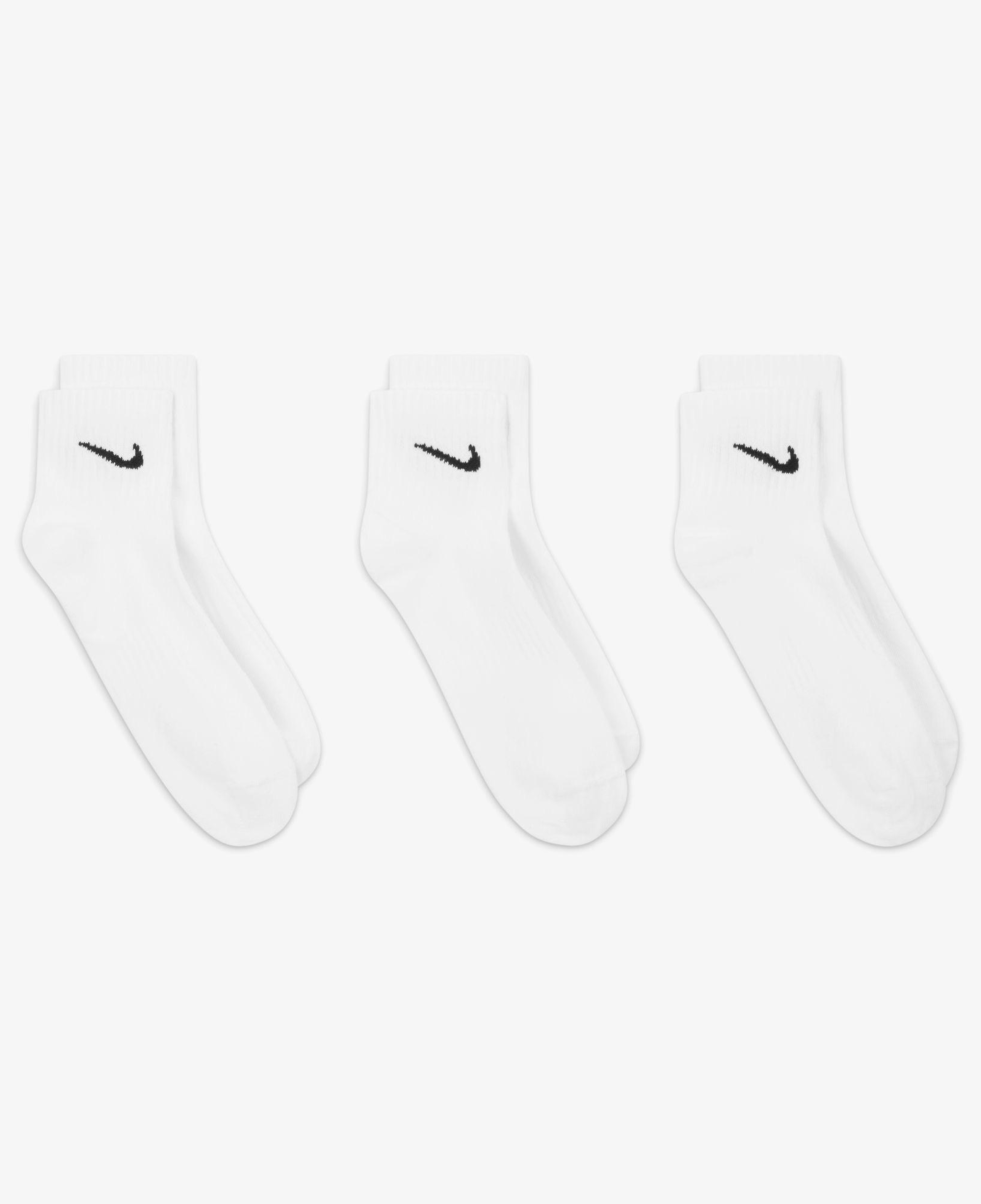 Nike Everyday Lightweight 3'lü Unisex Beyaz Çorap