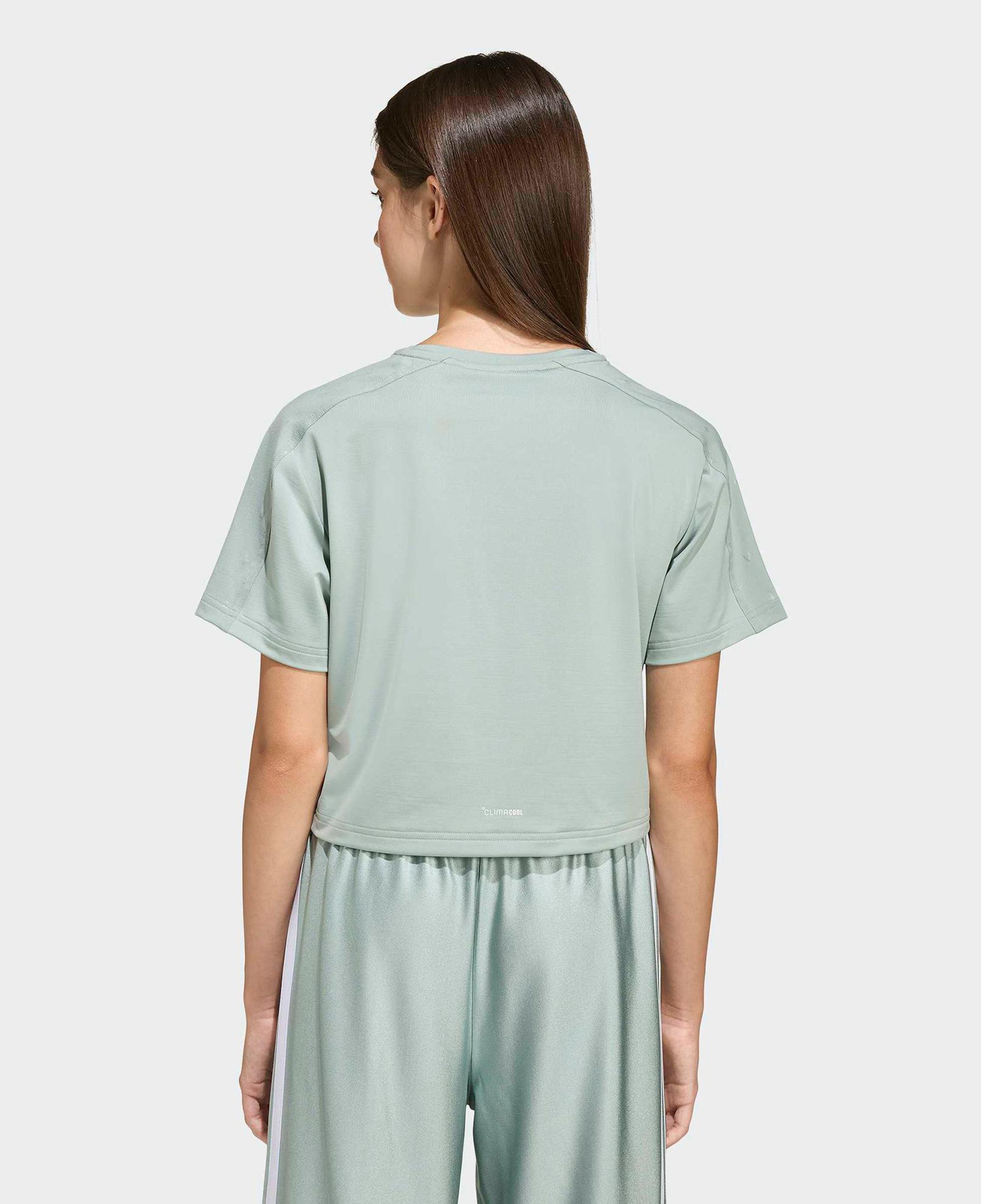 adidas Train Essentials Seasonal Çocuk Yeşil Crop T-Shirt