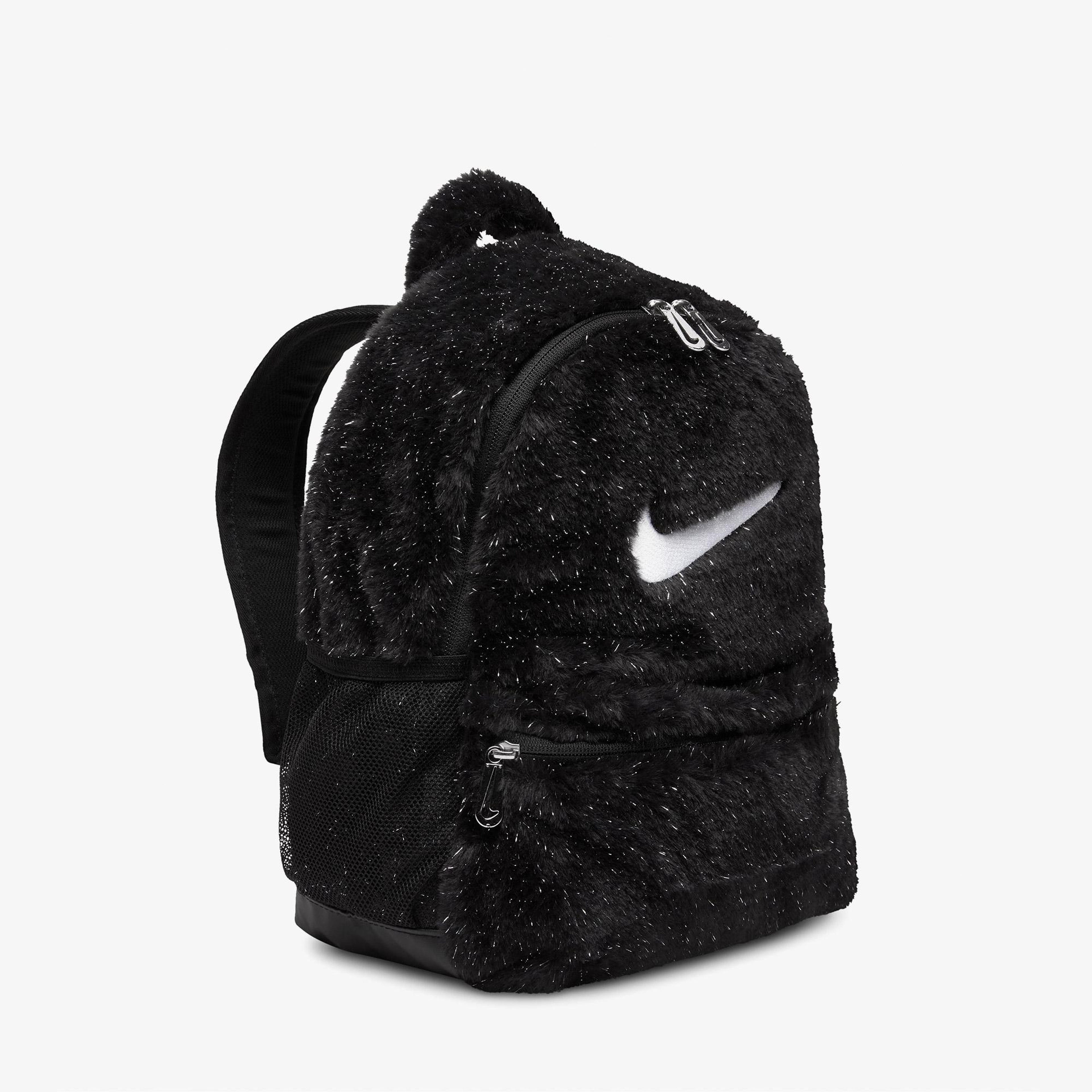 Nike Faux Fur Çocuk Siyah Sırt Çantası