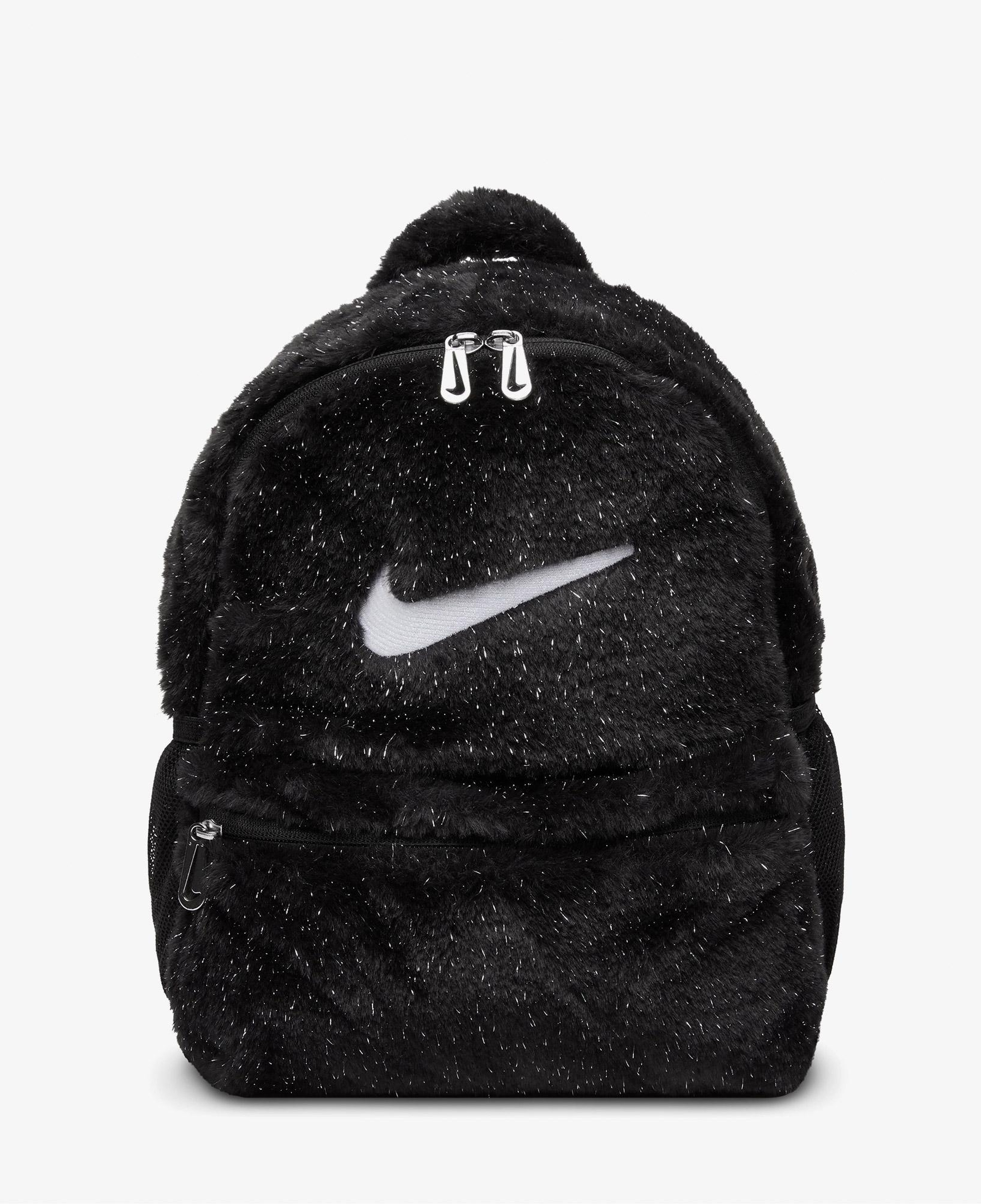 Nike Faux Fur Çocuk Siyah Sırt Çantası