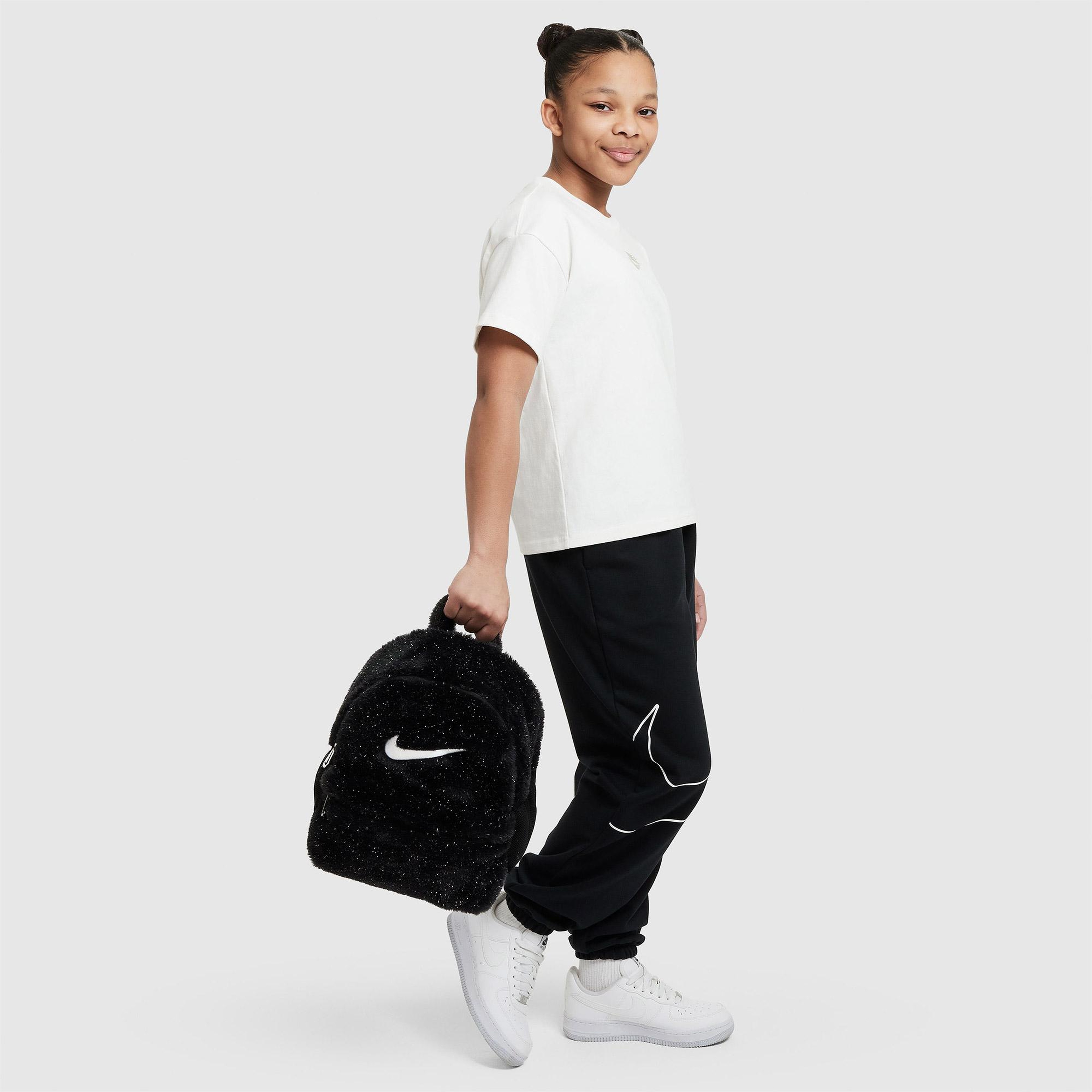 Nike Faux Fur Çocuk Siyah Sırt Çantası