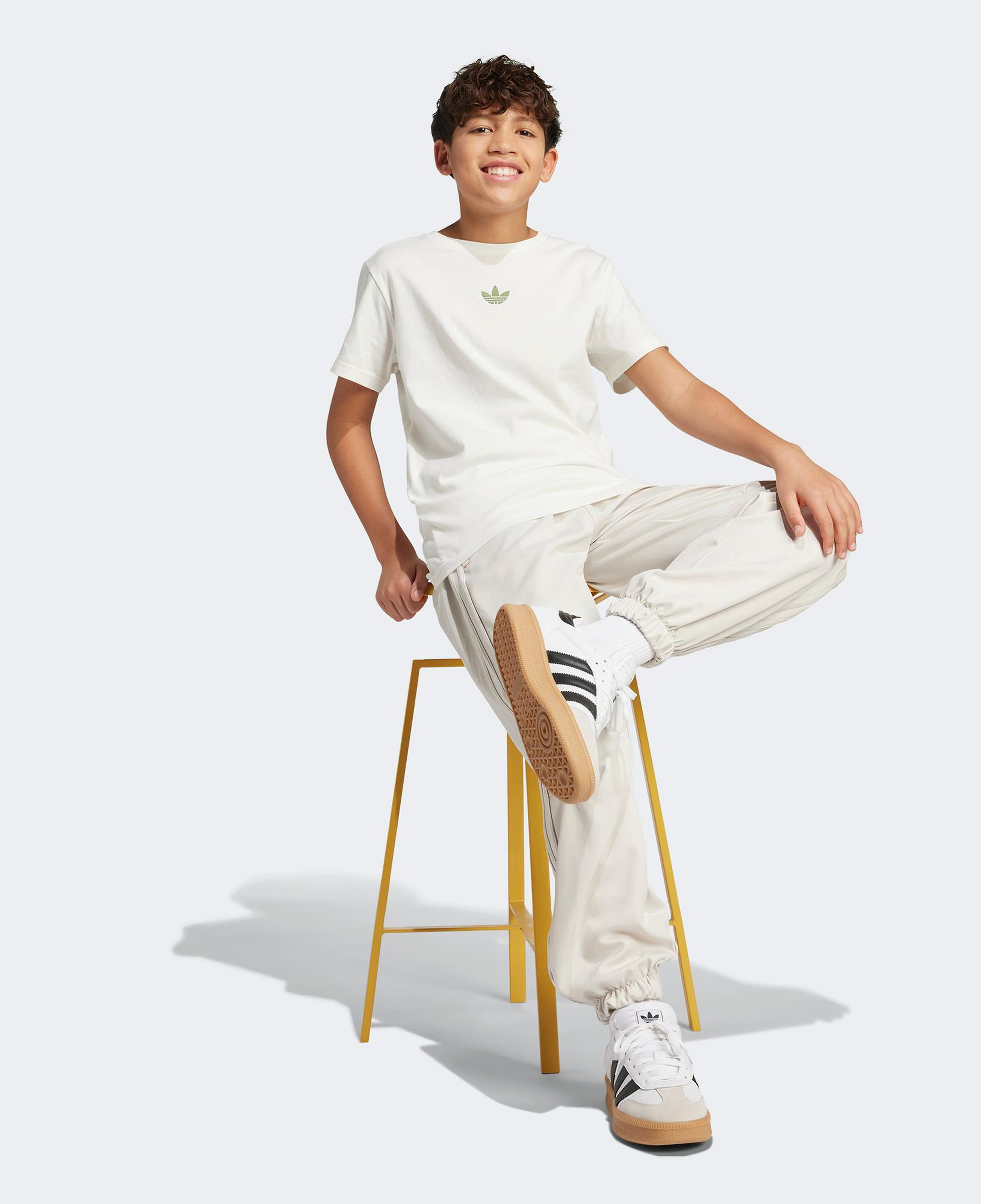 adidas Minecraft JR Trefoil Infıll Genç Çocuk Beyaz T-Shirt