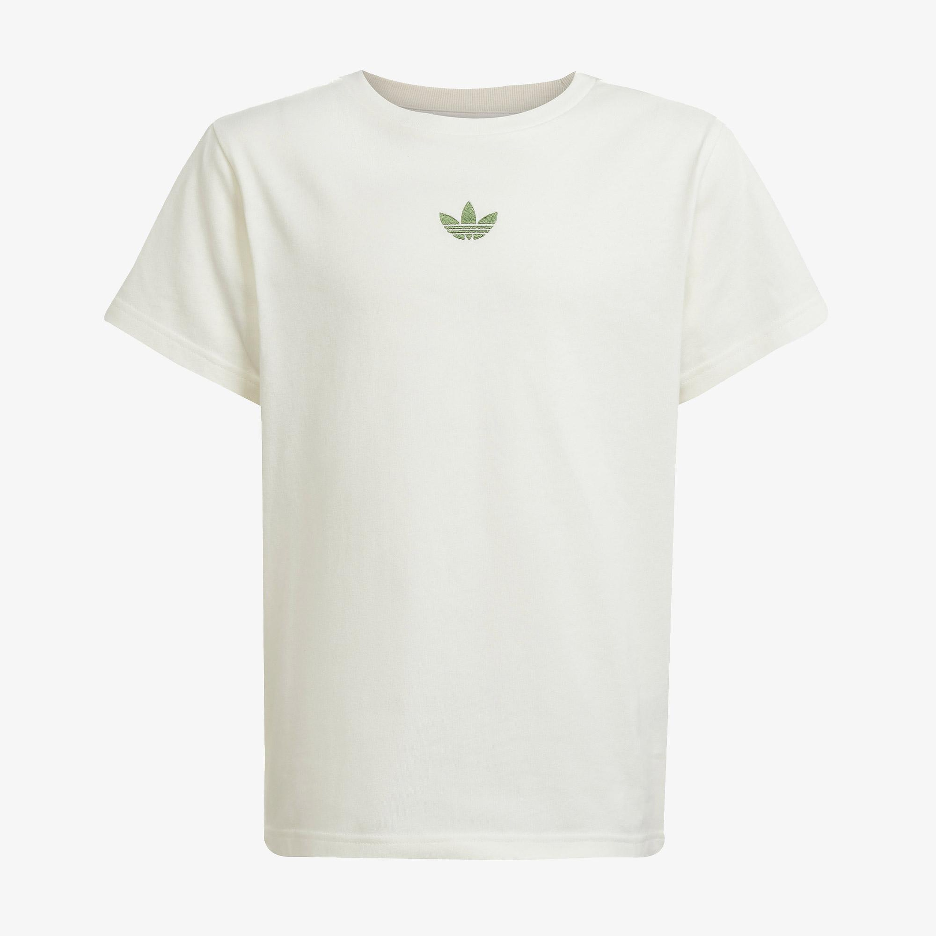 adidas Minecraft JR Trefoil Infıll Genç Çocuk Beyaz T-Shirt