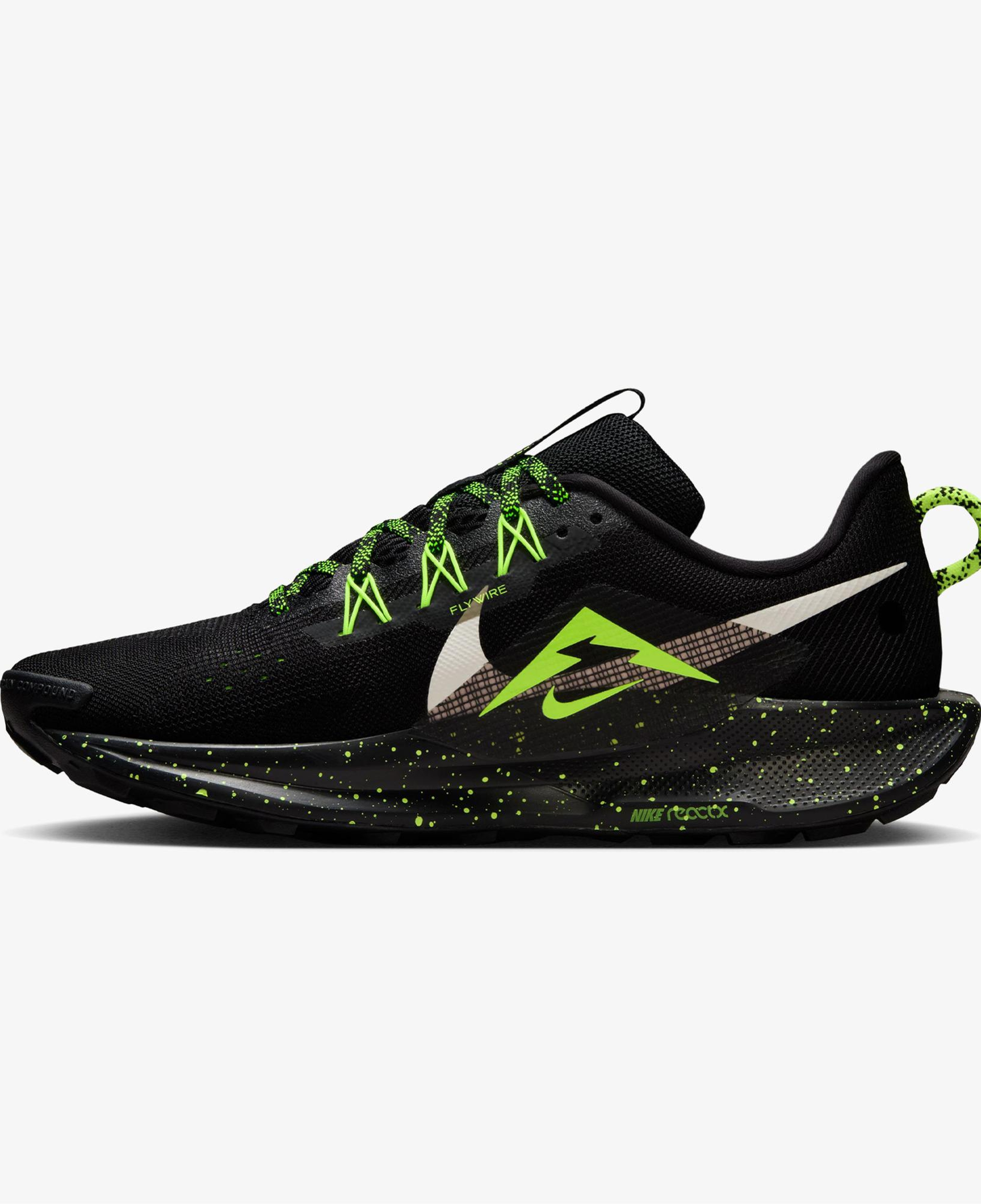 Nike Reactx Pegasus Trail 5 Erkek Siyah Koşu Ayakkabısı