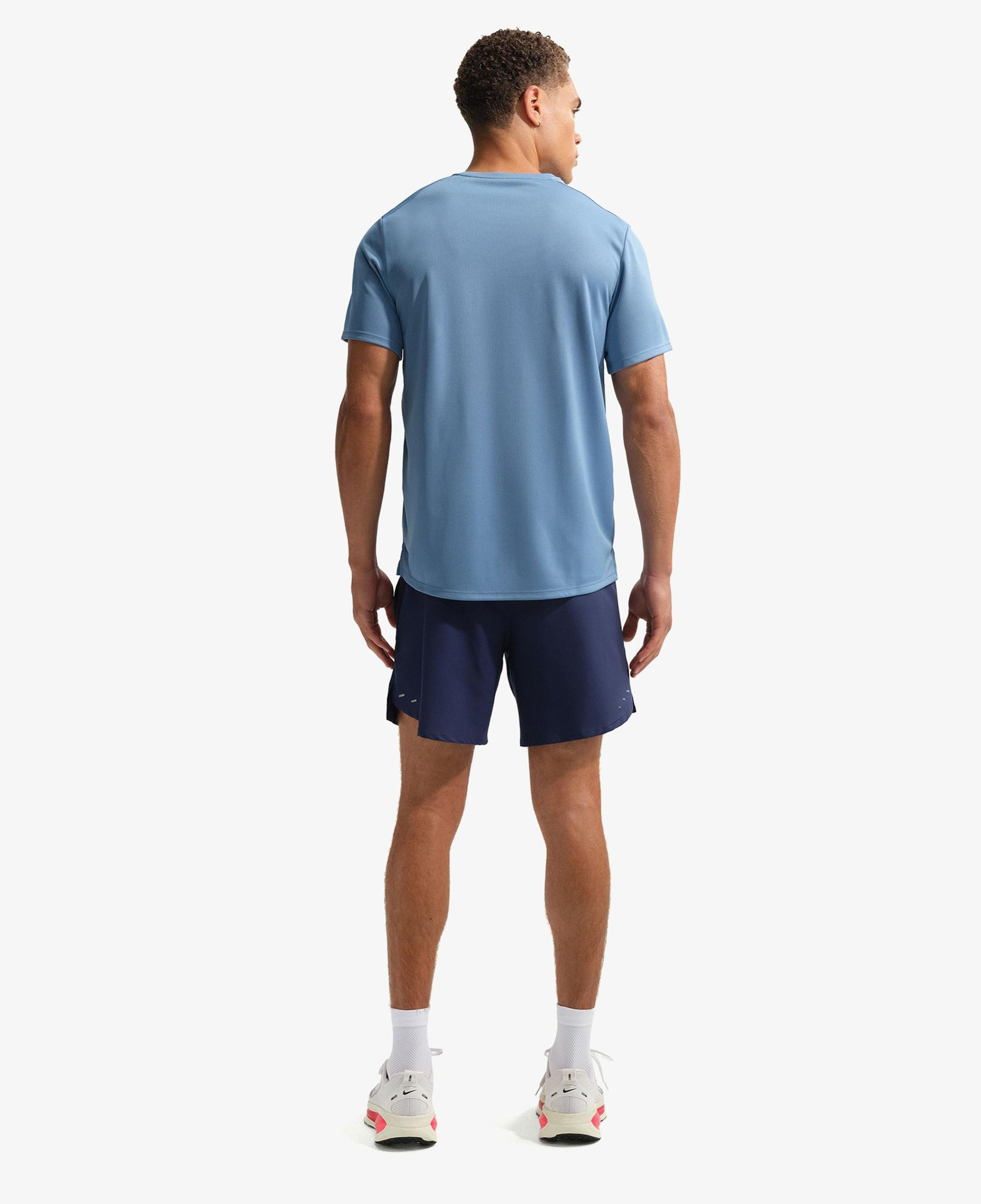 Nike Dri-Fit Miler Erkek Mavi T-Shirt