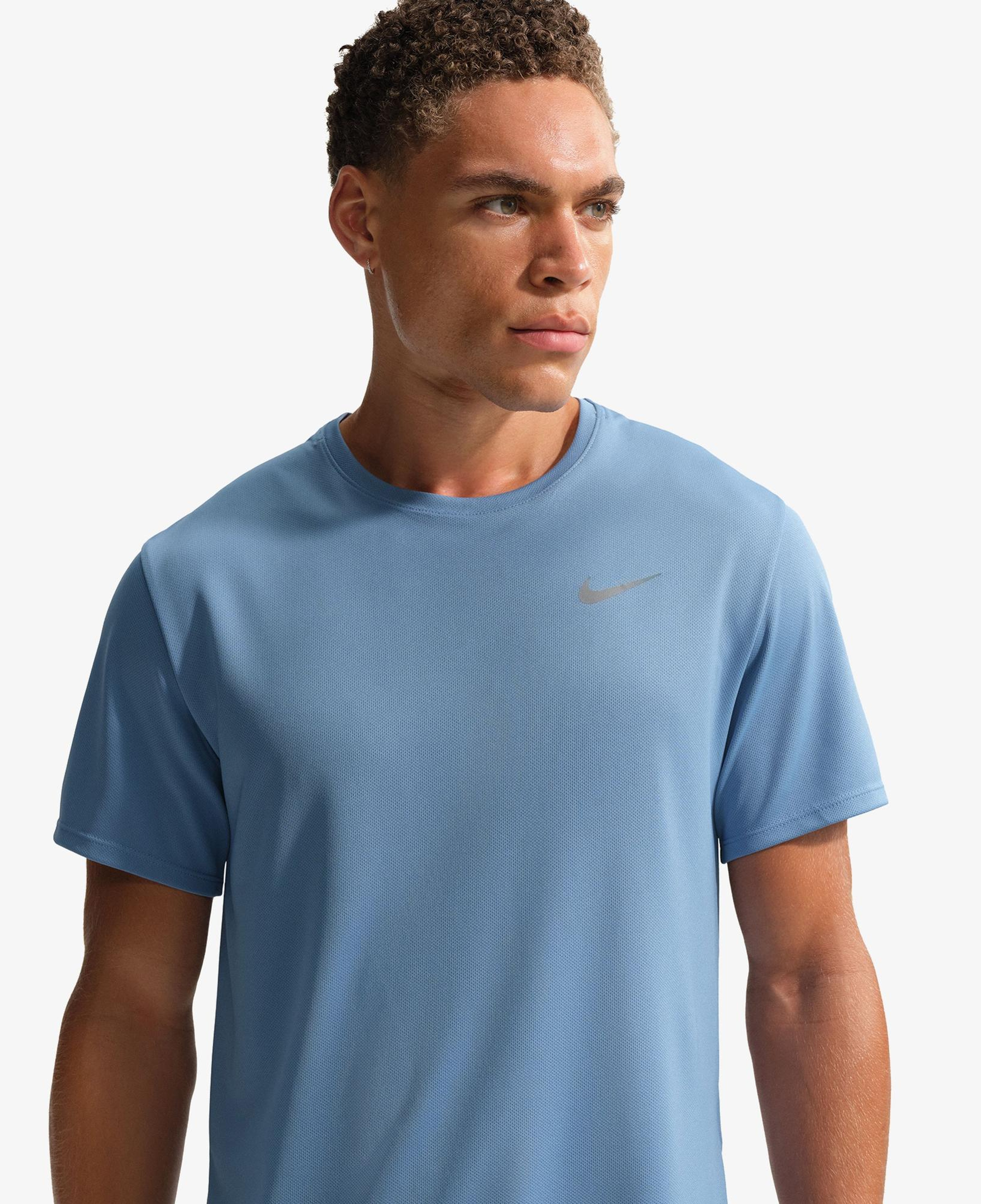 Nike Dri-Fit Miler Erkek Mavi T-Shirt