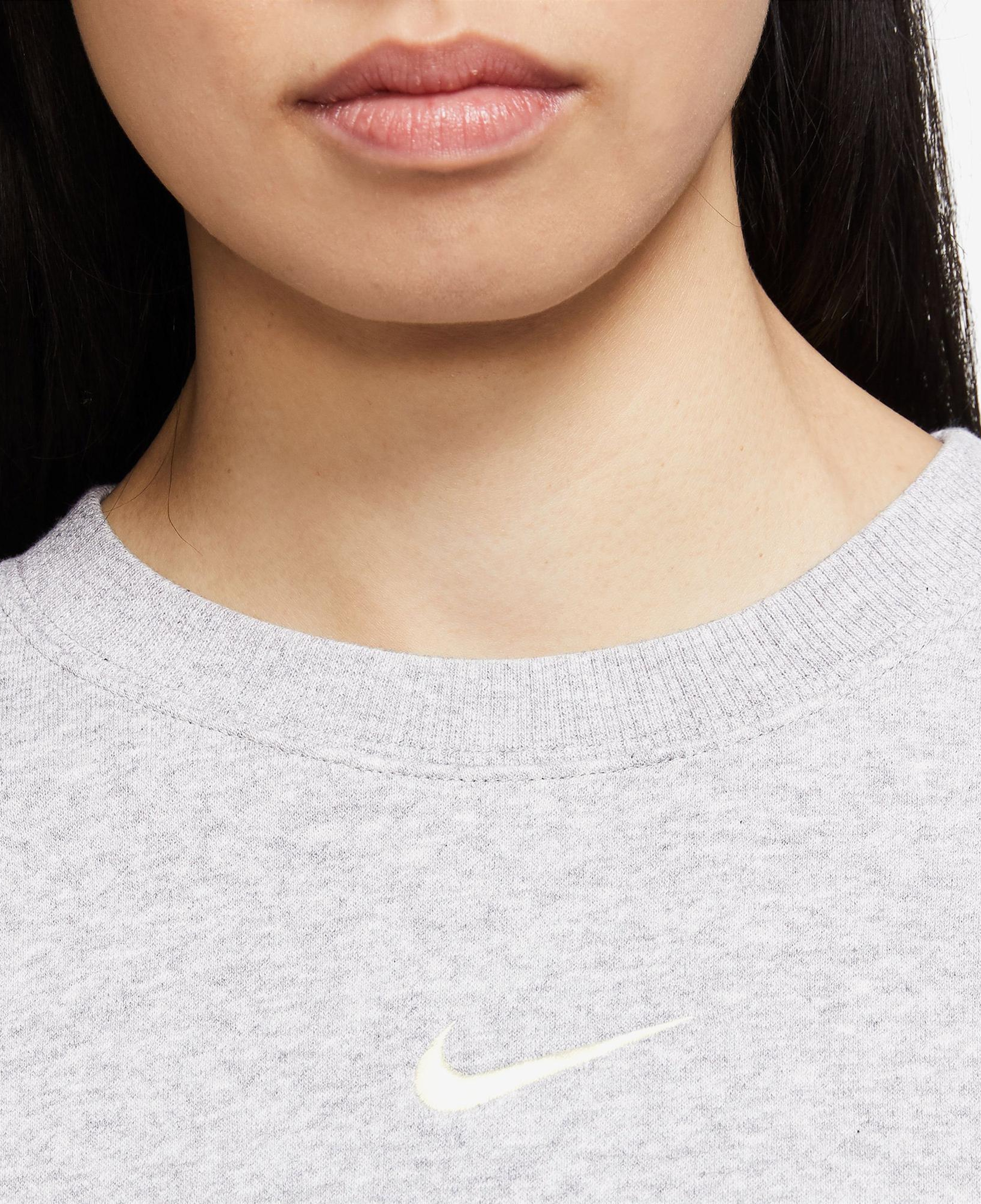 Nike Sportswear Phoenix Fleece Oversize Crew Kadın Gri Sweatshirt