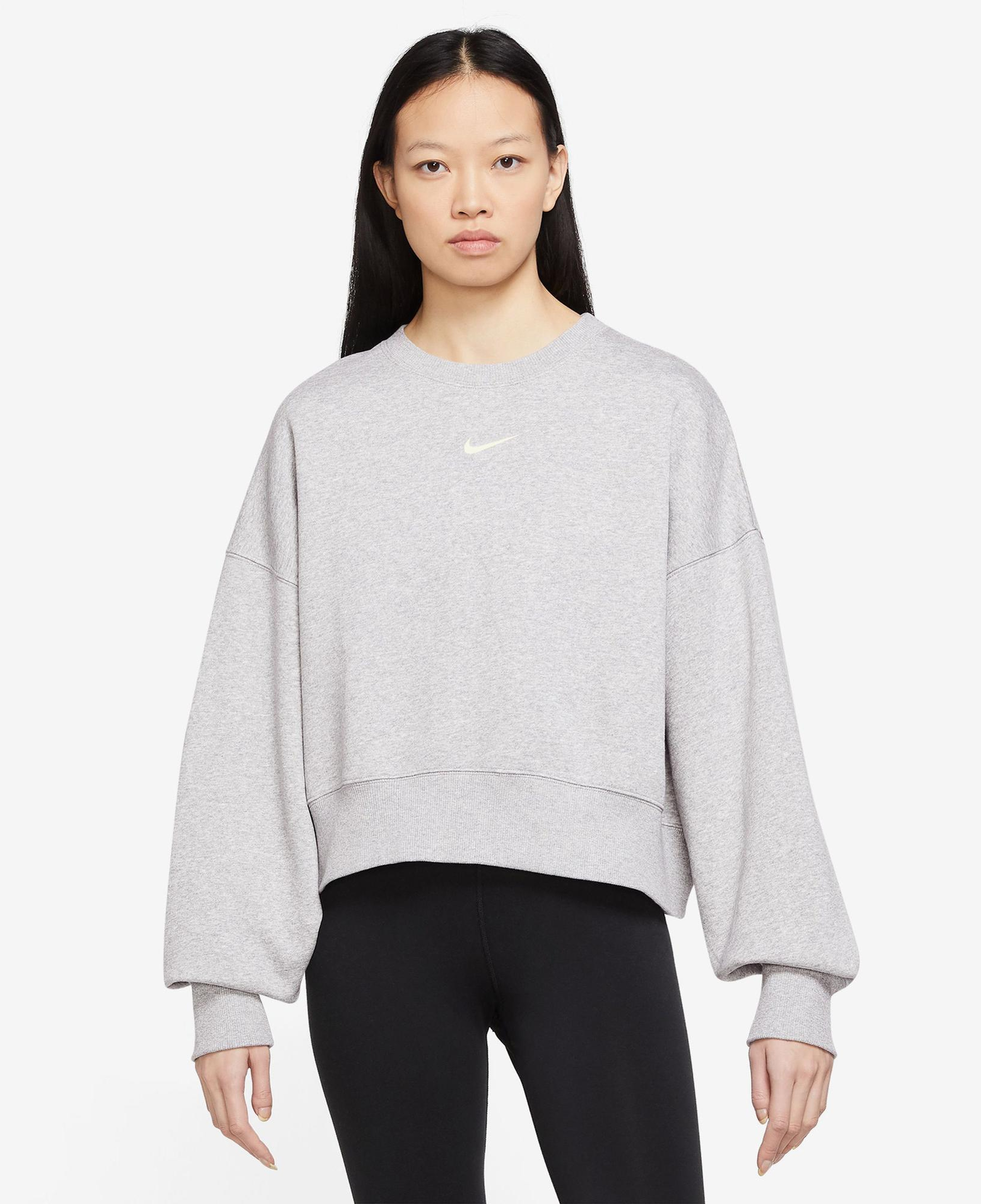 Nike Sportswear Phoenix Fleece Oversize Crew Kadın Gri Sweatshirt