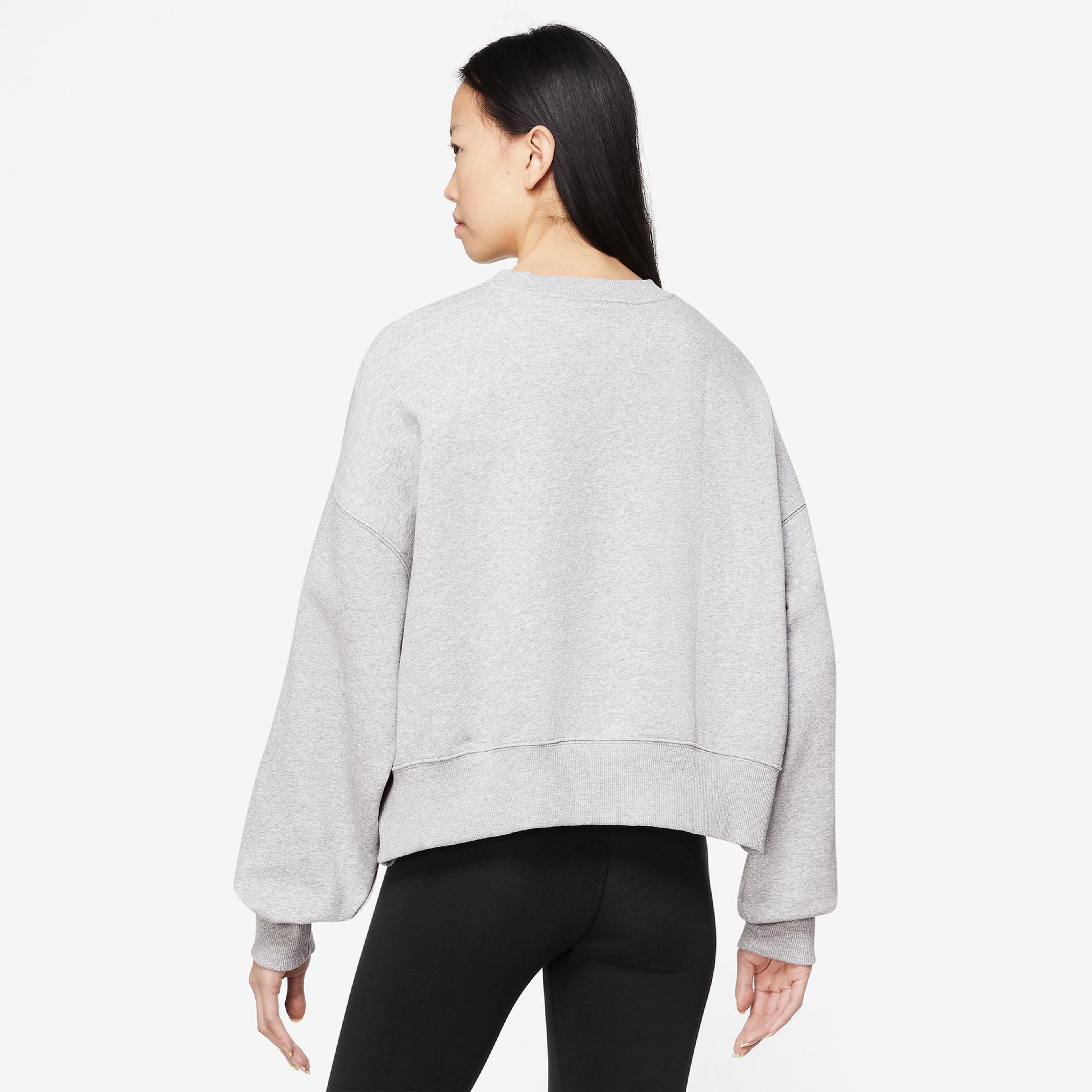 Nike Sportswear Phoenix Fleece Oversize Crew Kadın Gri Sweatshirt
