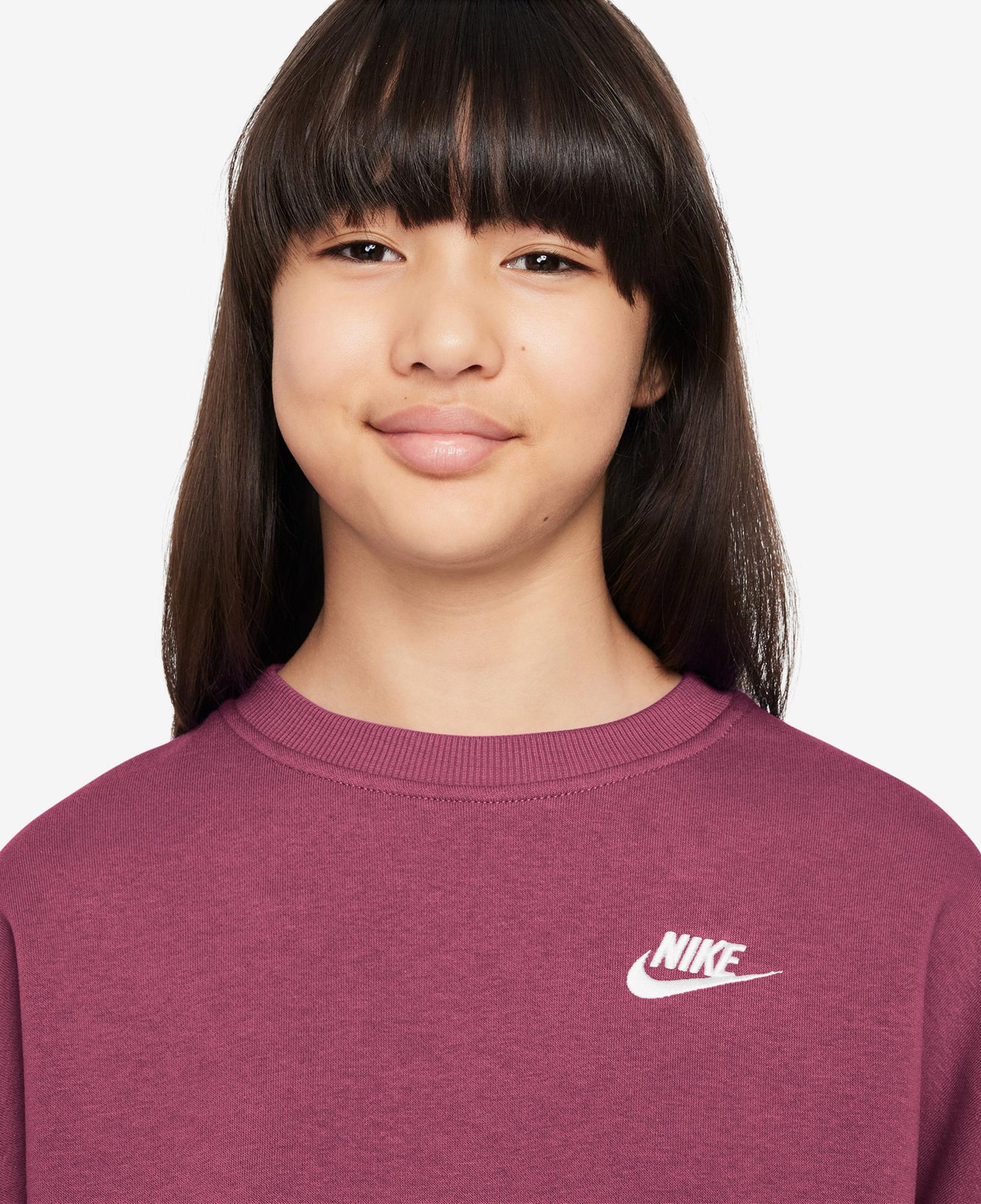 Nike Sportswear Club Fleece Çocuk Pembe Sweatshirt