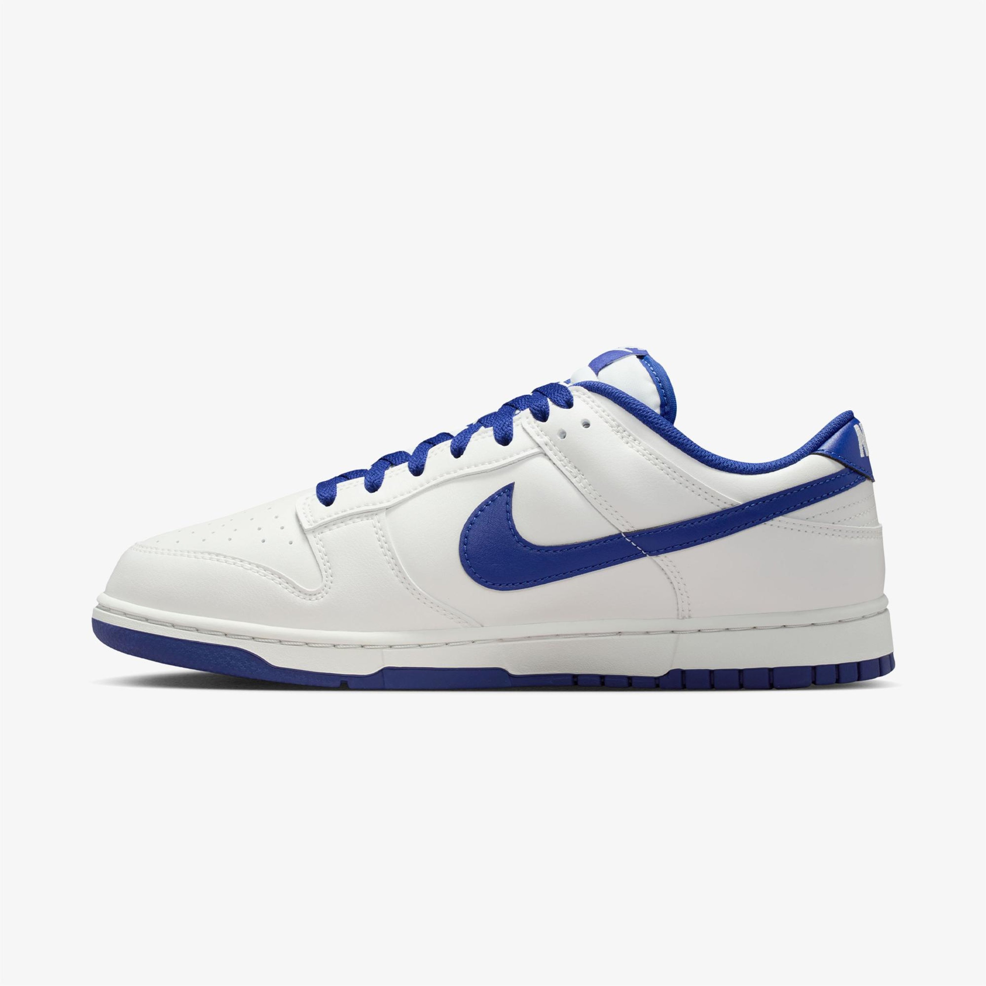 Nike Dunk Low Retro Erkek Beyaz/Mavi Spor Ayakkabı