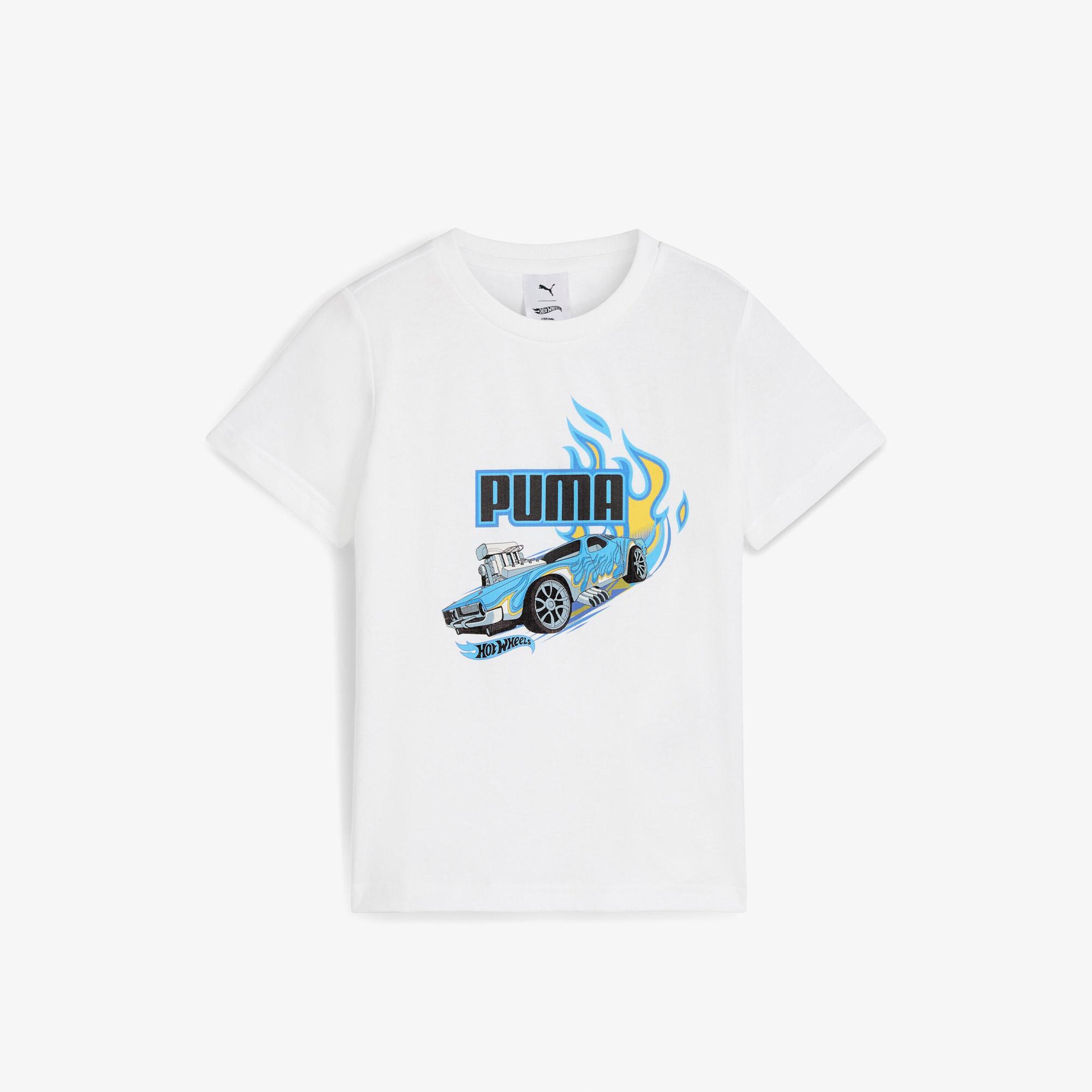 Puma X Hot Wheels Çocuk Beyaz T-Shirt