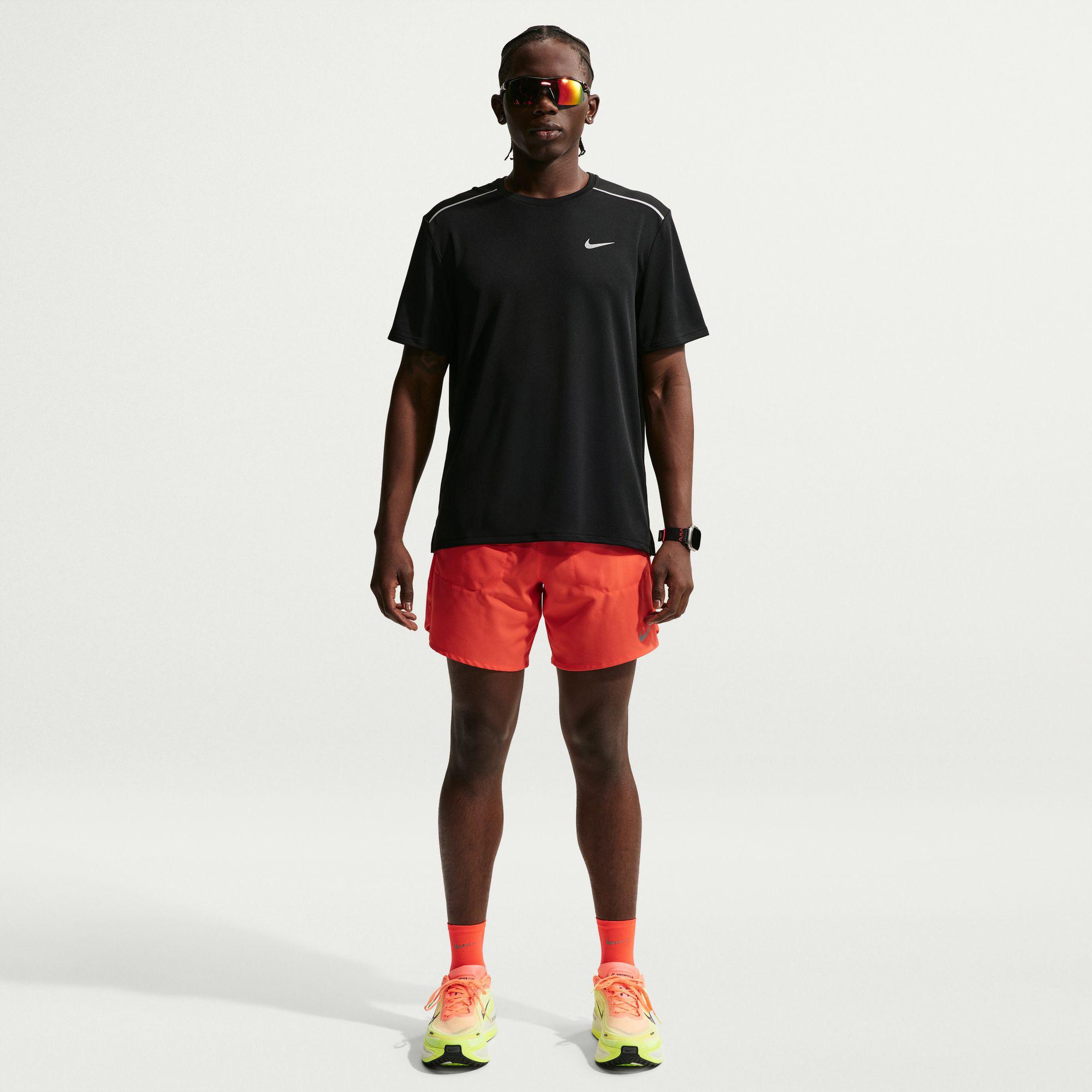 Nike Dri-Fit Miler Erkek Siyah T-Shirt