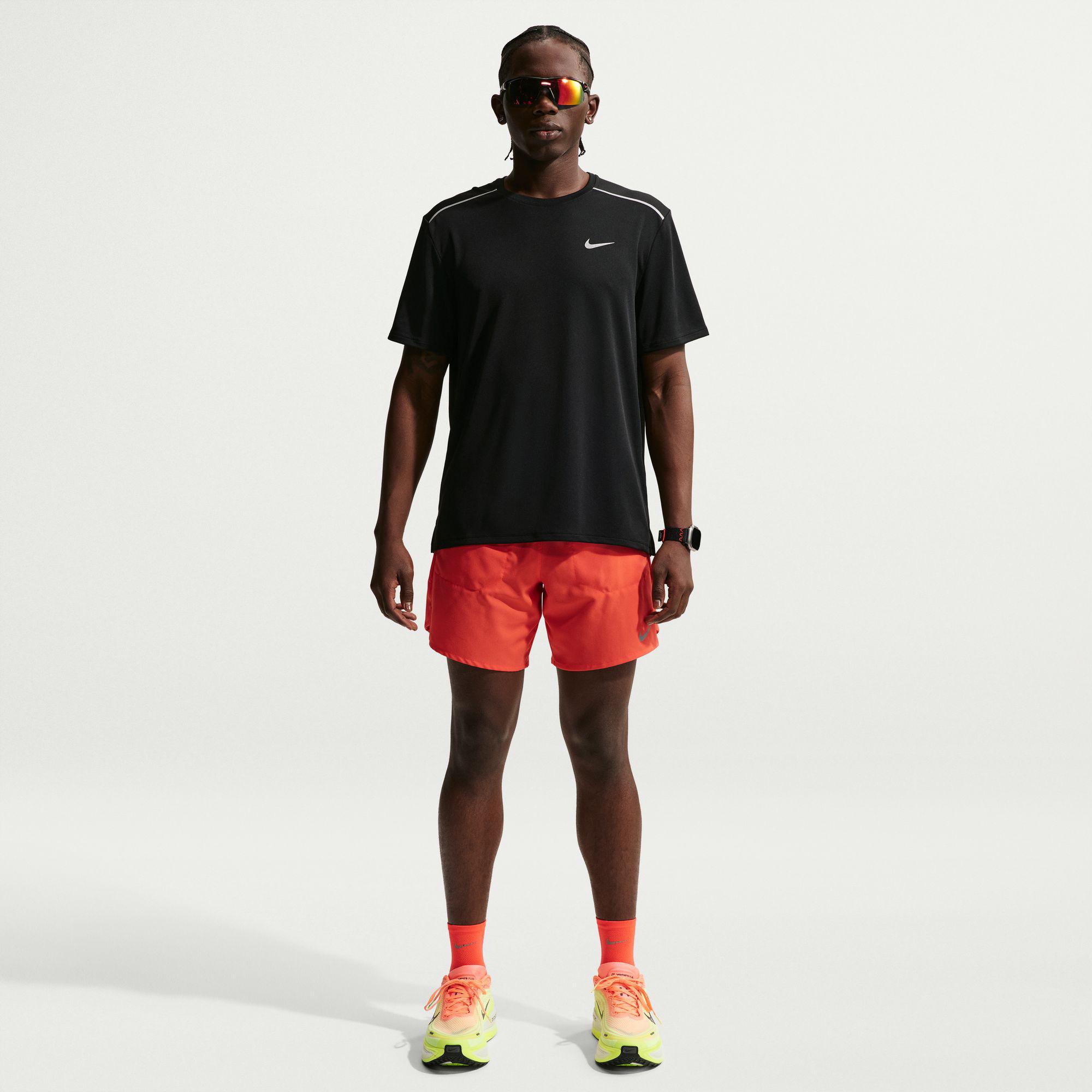 Nike Dri-Fit Miler Erkek Siyah T-Shirt