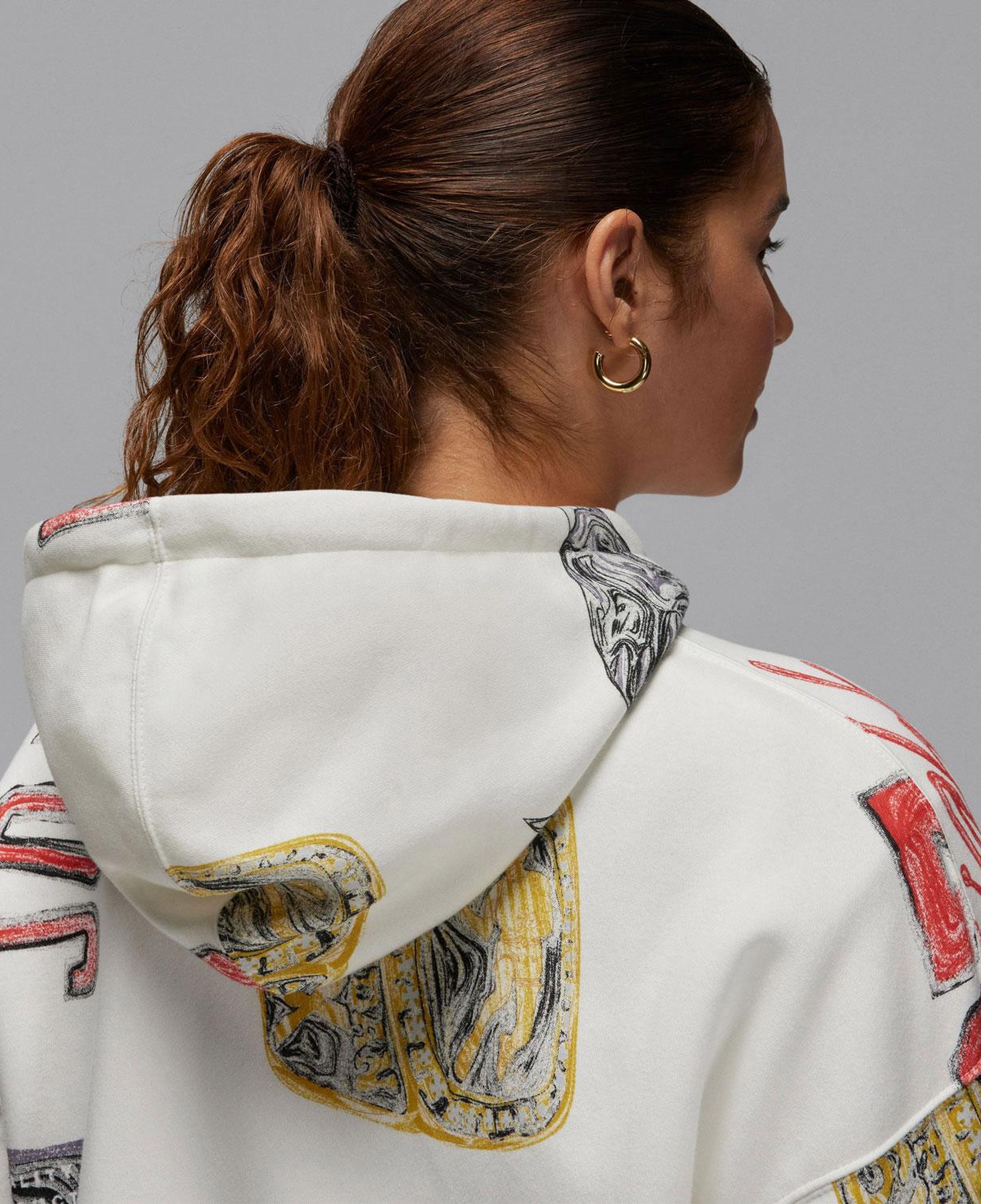 Nike Kadın Krem Hoodie