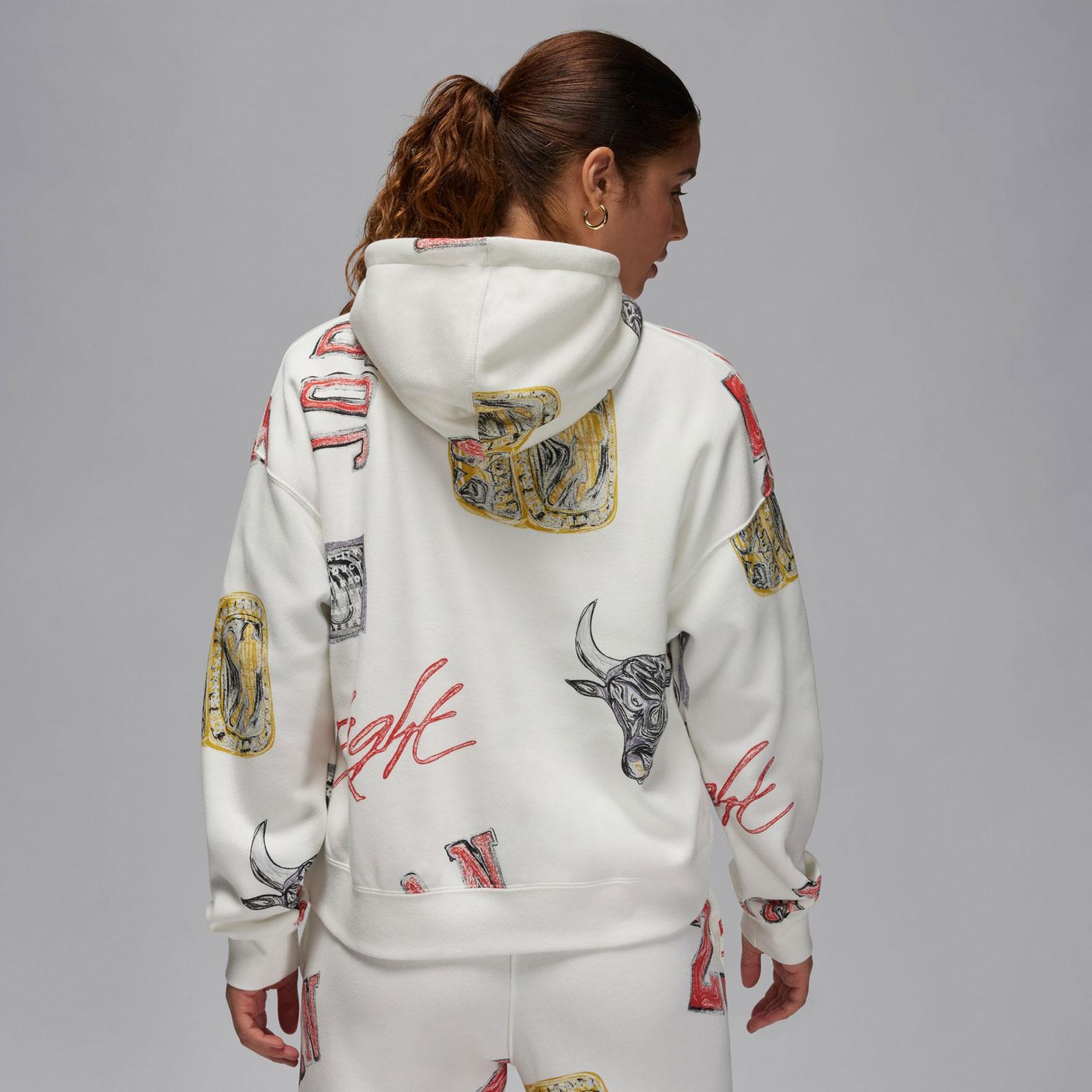 Nike Kadın Krem Hoodie