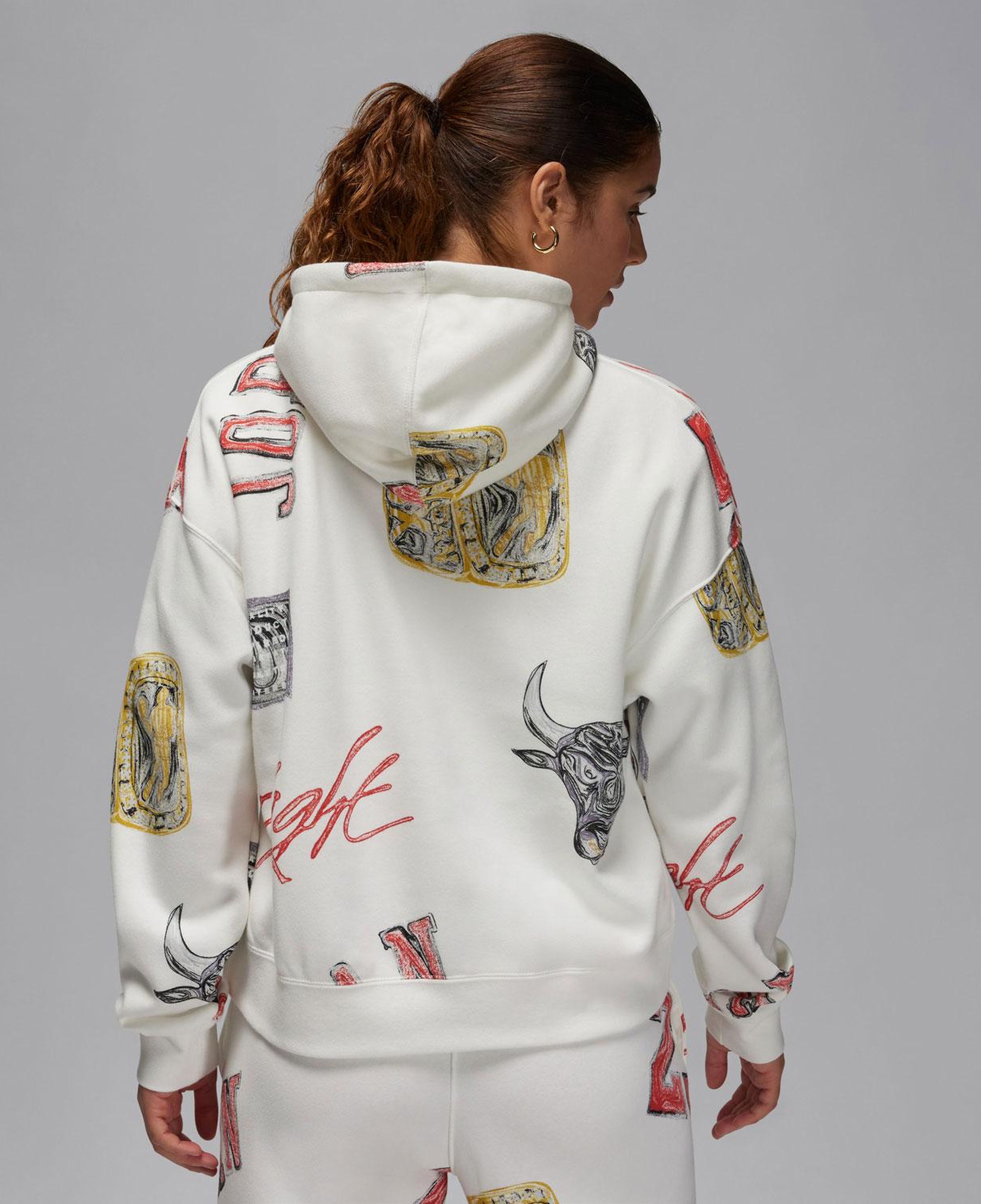 Nike Kadın Krem Hoodie