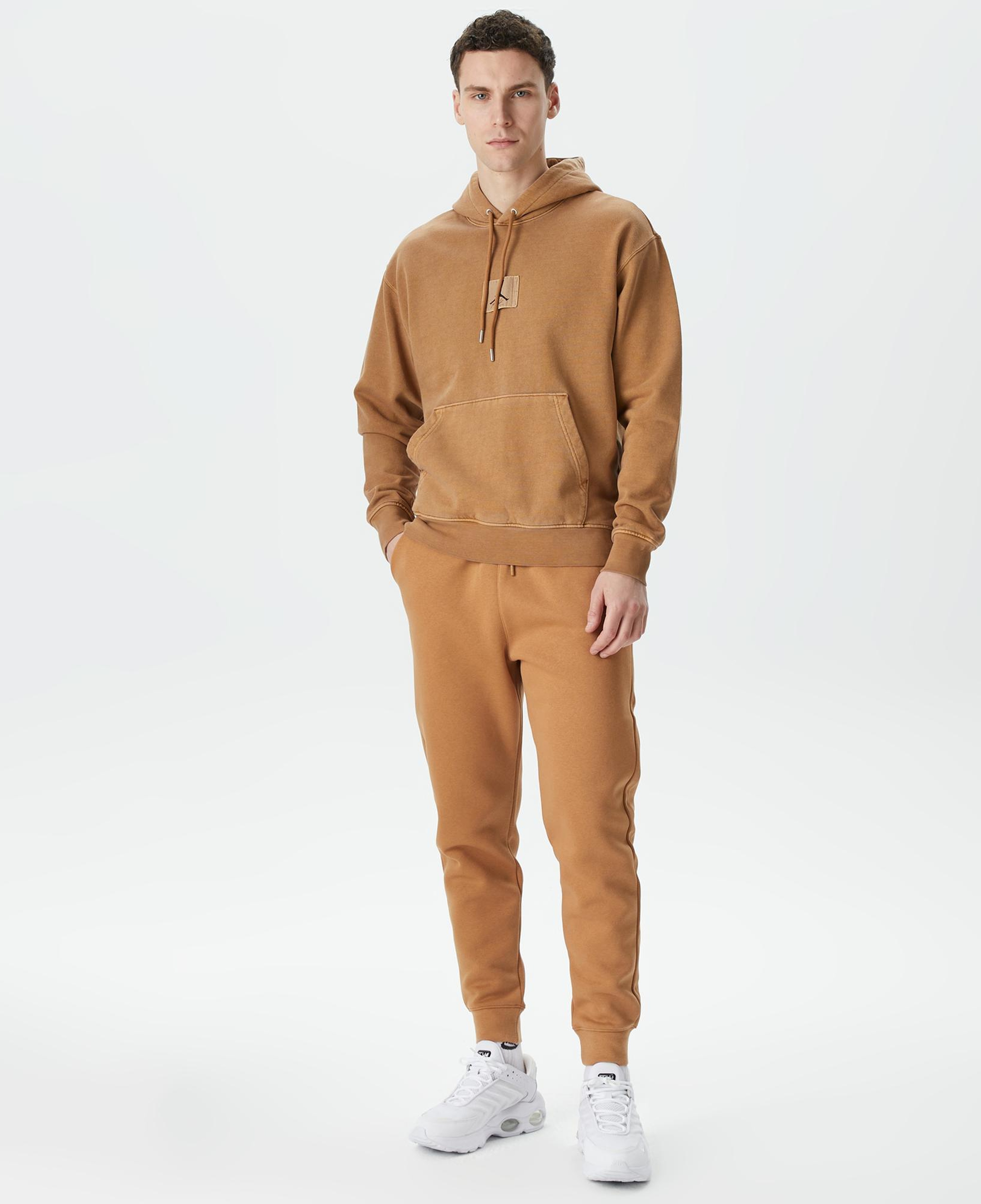 Jordan Essentials Wash Fleece Pullover Erkek Kahverengi Sweatshirt